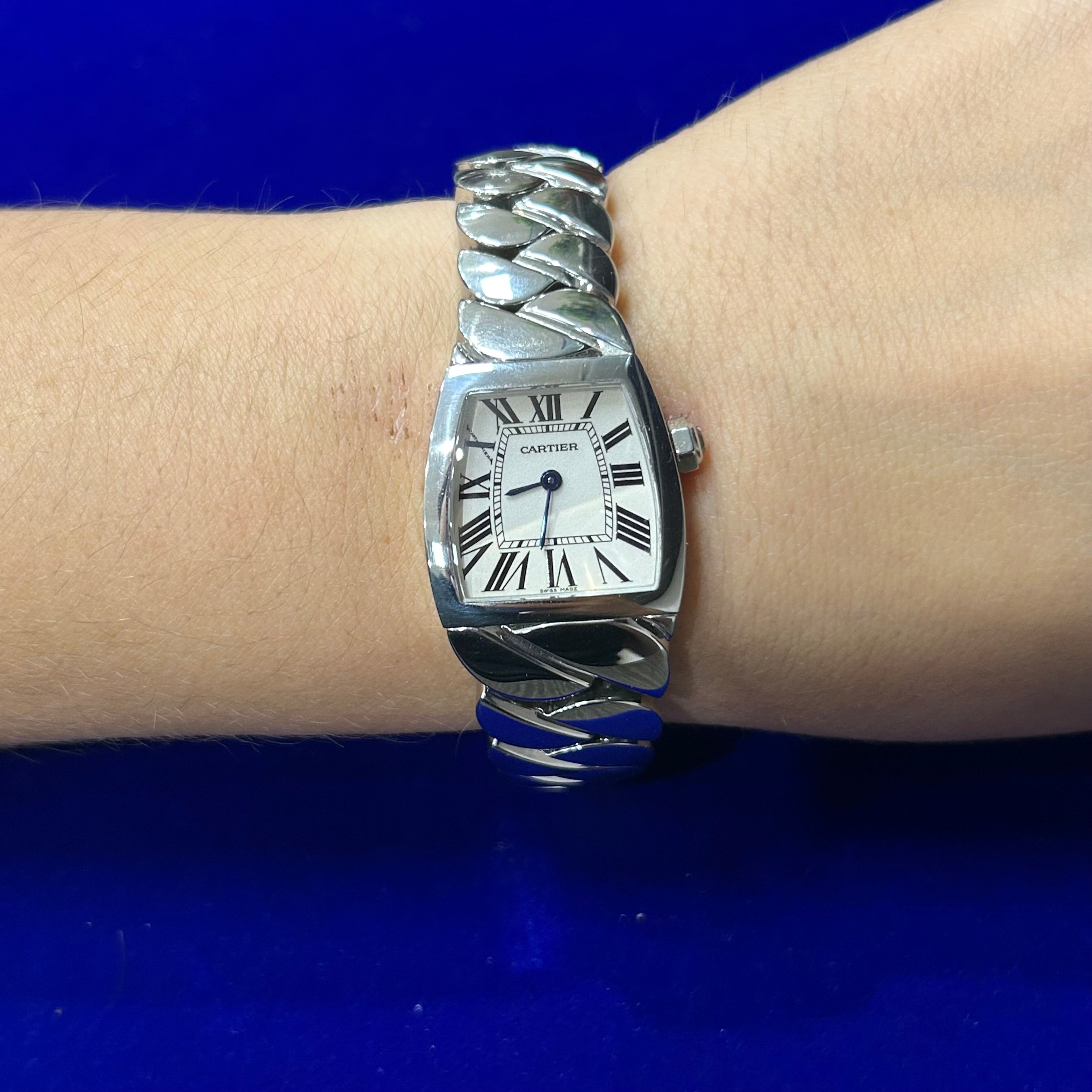 Cartier La Dona Small Stainless Steel Quartz Ladies Watch 6.5"
