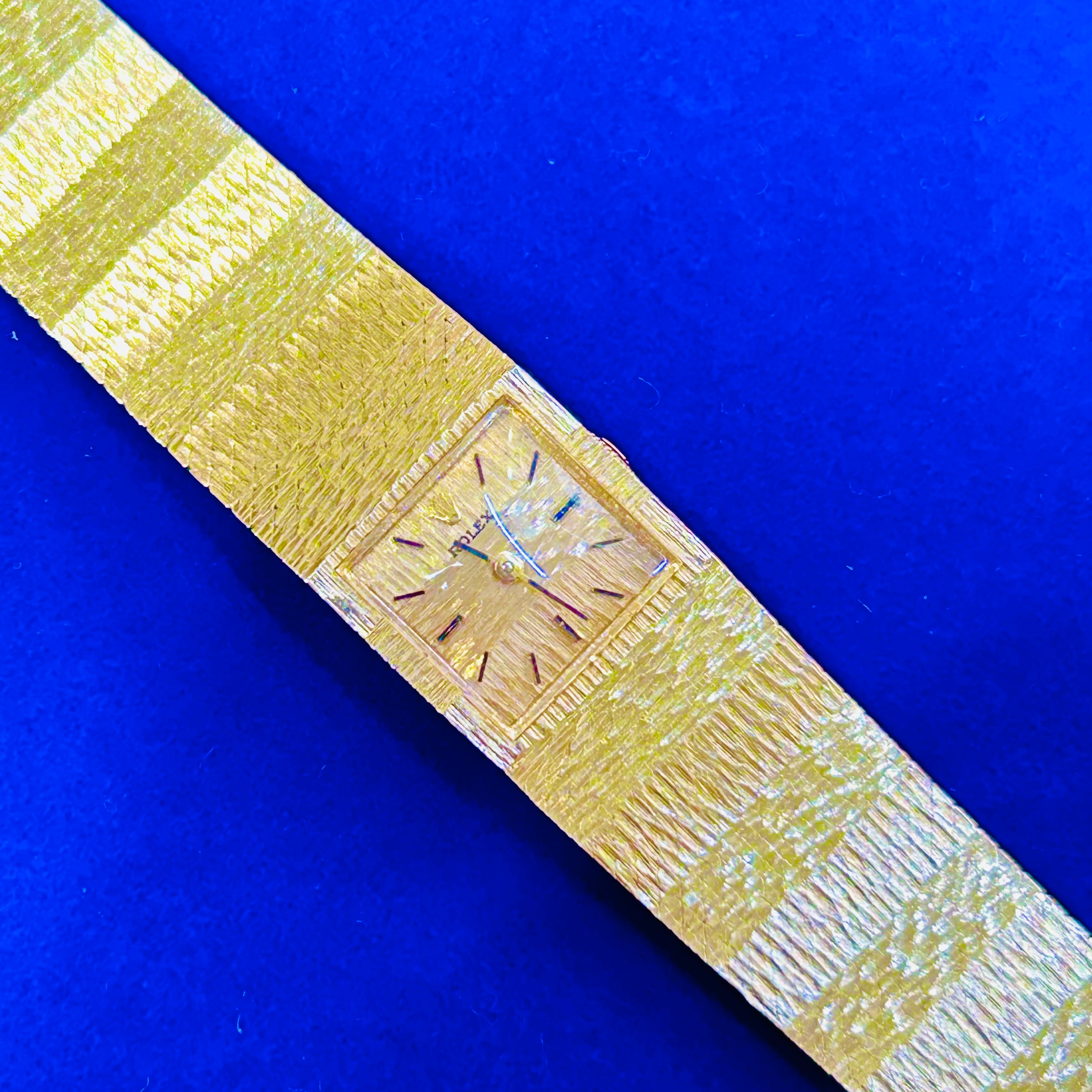 Vintage 14K Yellow Gold Fancy Rolex Watch