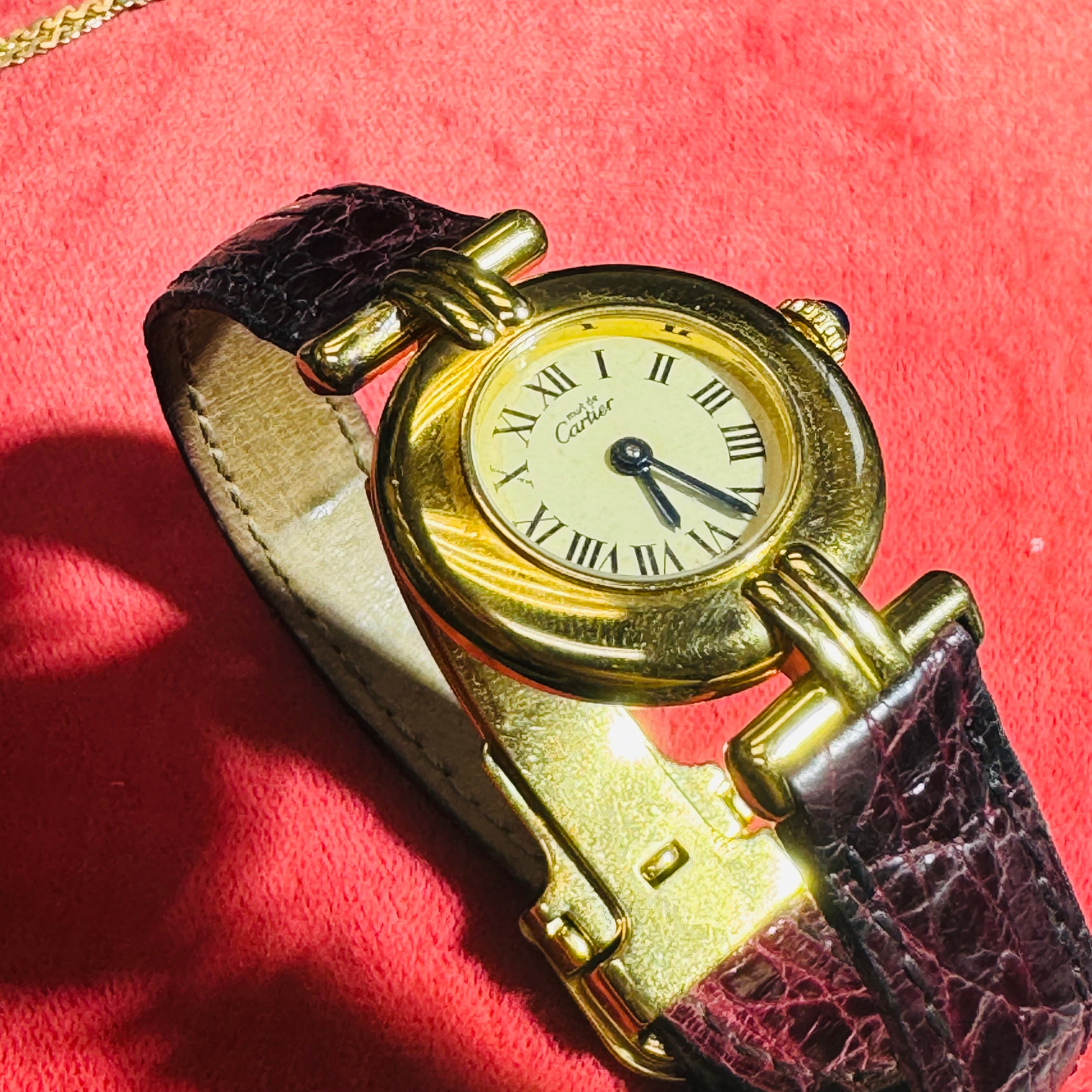 Must De Cartier Colisée Yellow Gold Vermeil Watch