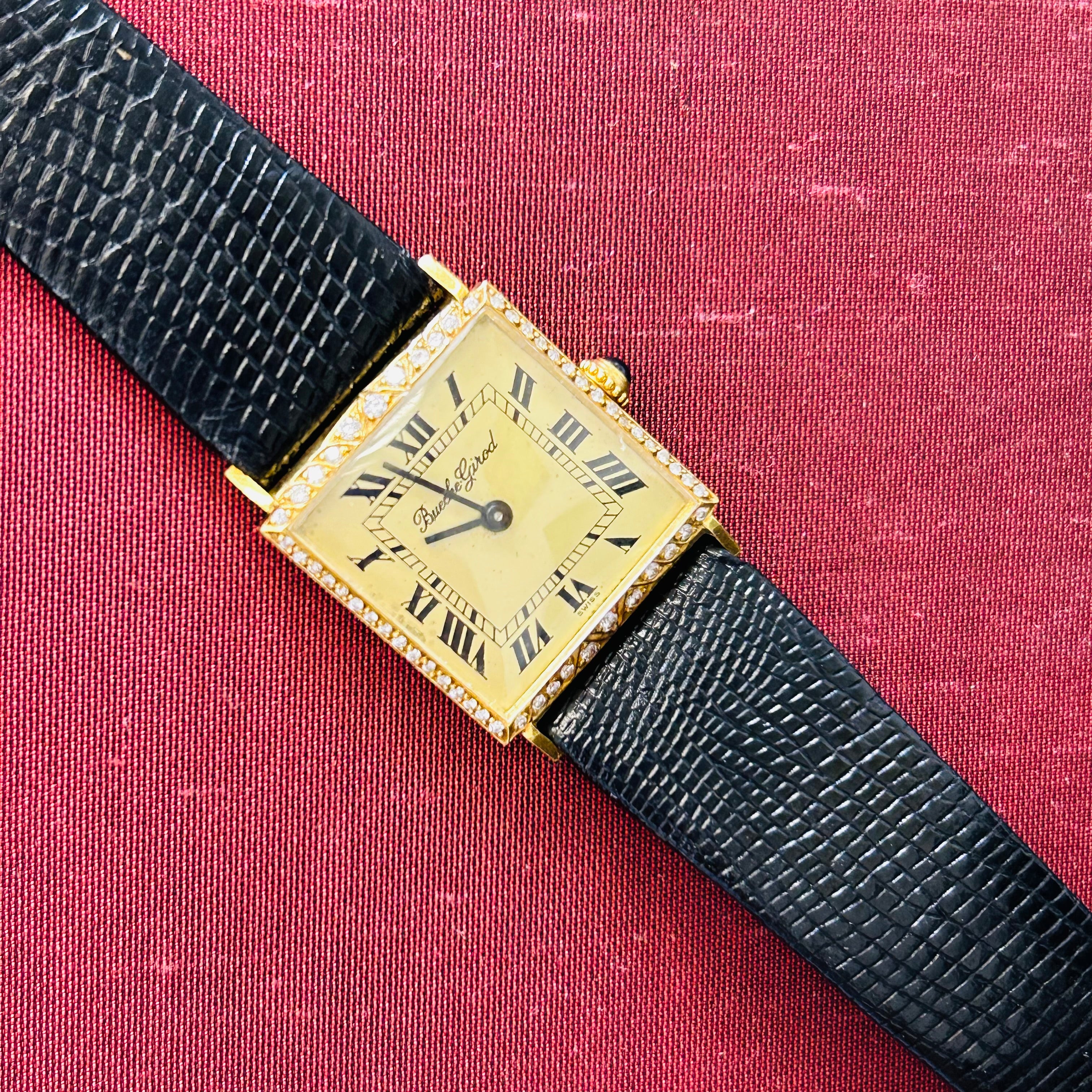 Bueche Girod With Diamonds Wrist Watch