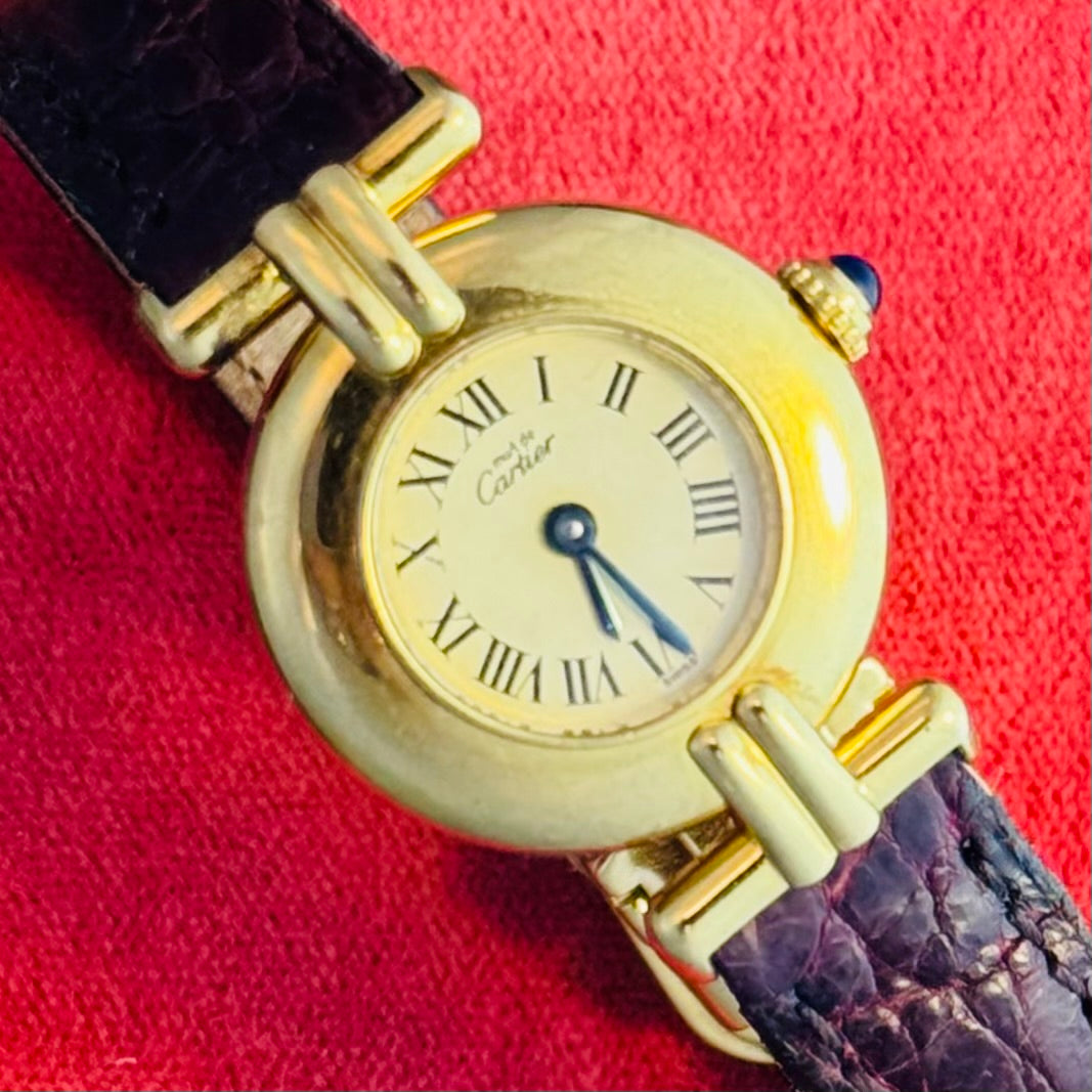 Must De Cartier Colisée Yellow Gold Vermeil Watch