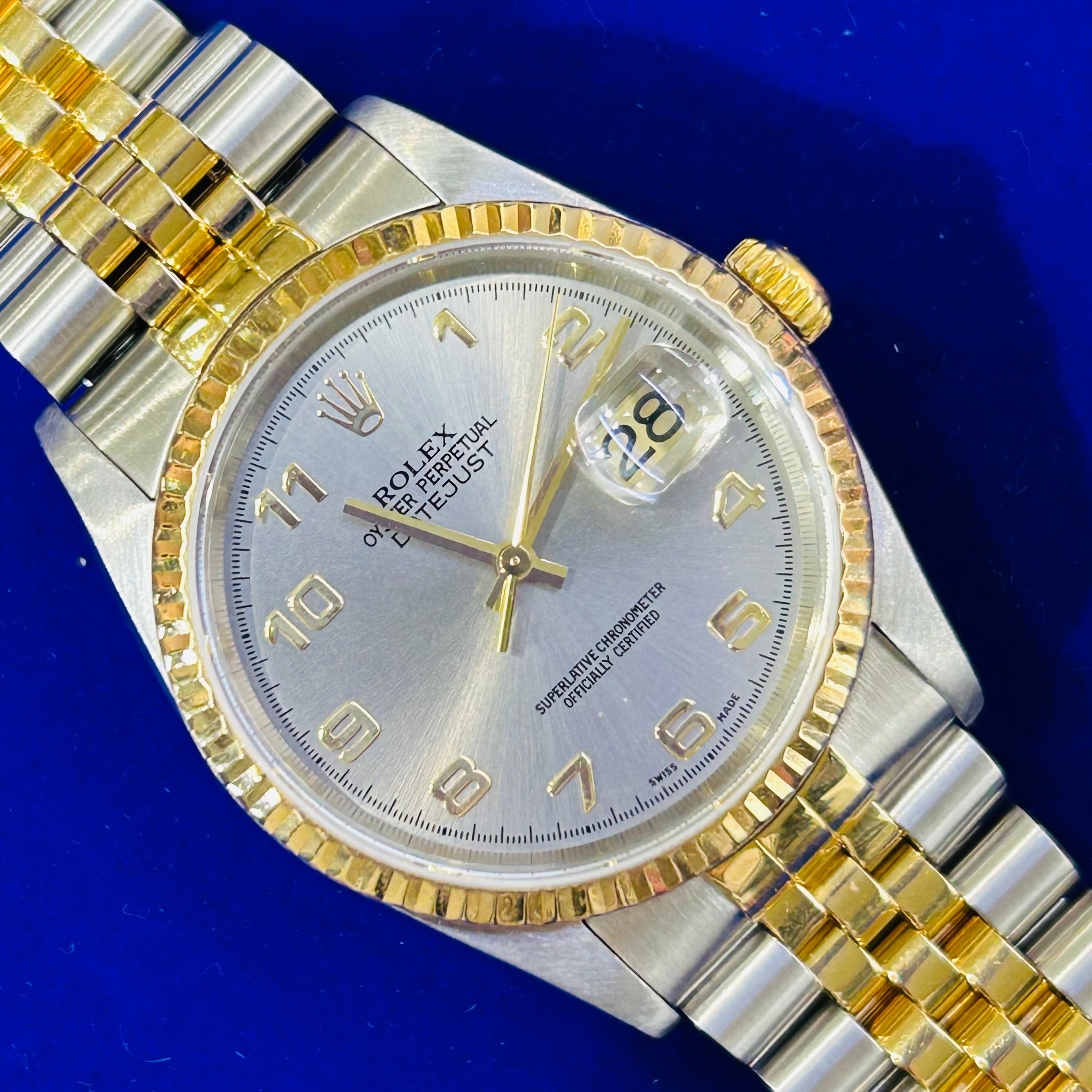 Stainless Steel & 18K Yellow Gold 36MM Oyster Perpetual Date Rolex Watch