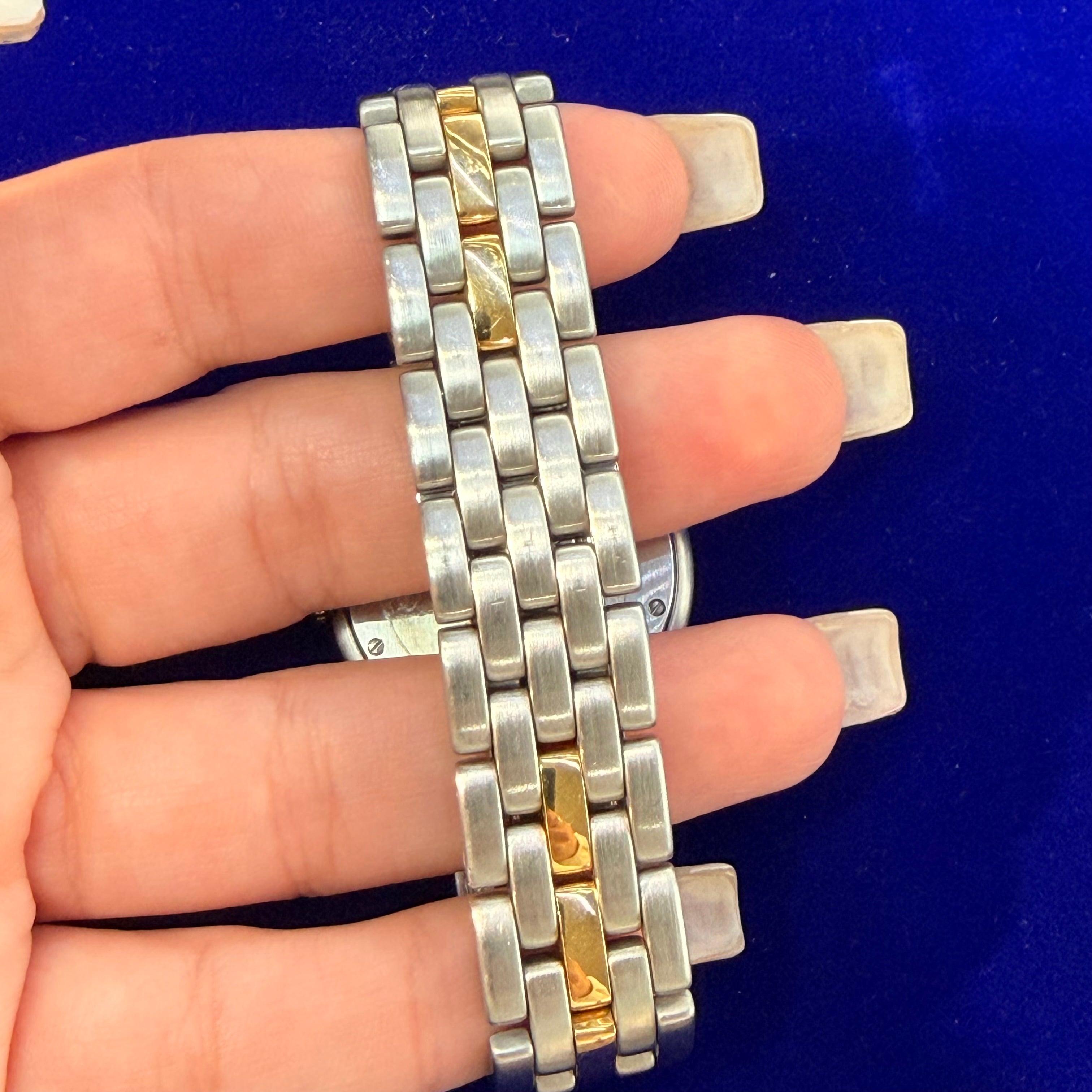 Cartier Vendome 30mm Two-Tone Quartz Watch Circa 1990' 6.25"