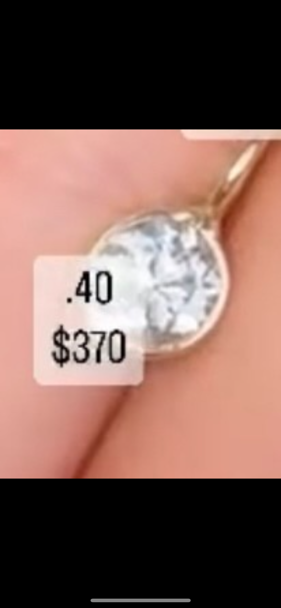 .40 ct round diamond charm