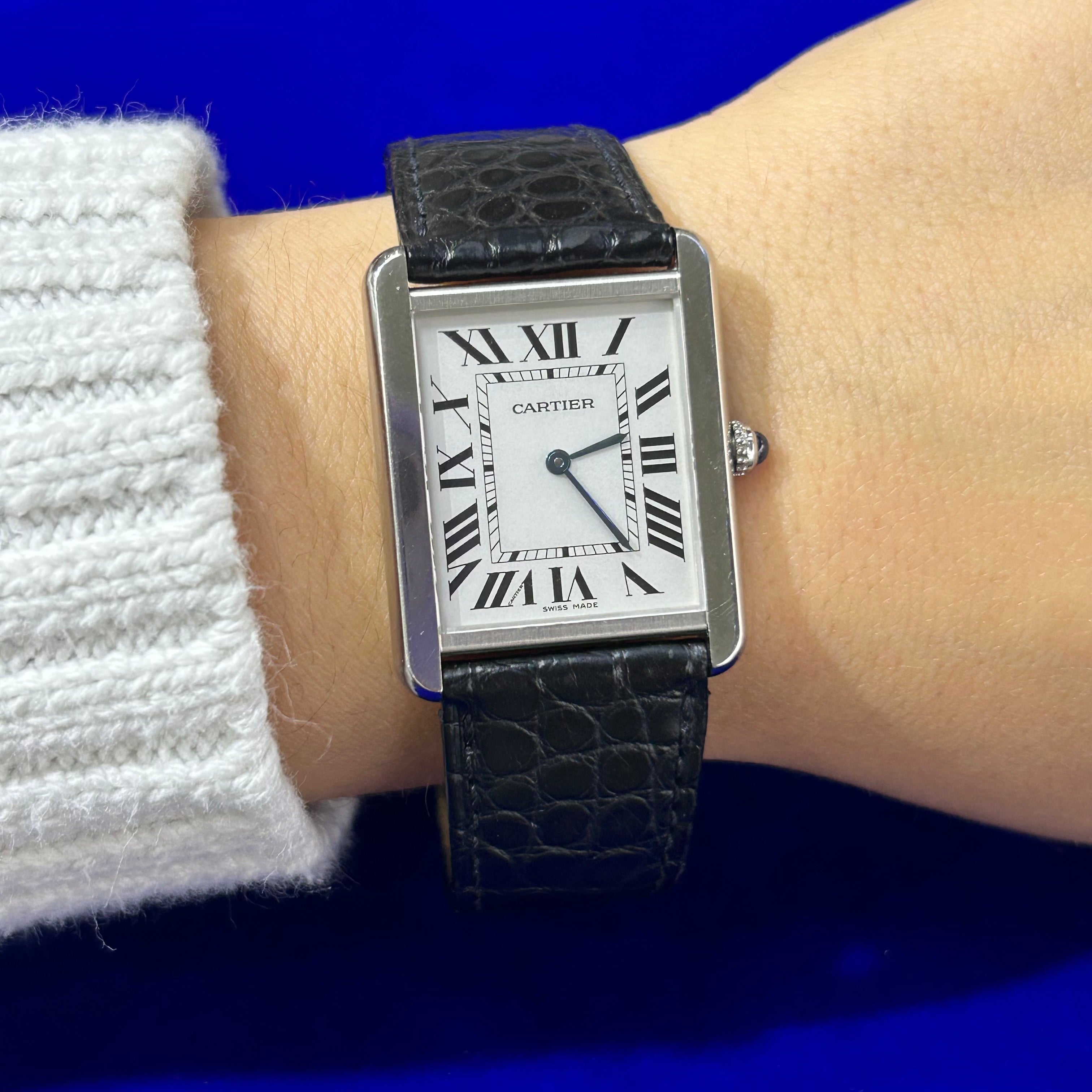 Stainless Steel Cartier Tank Watch