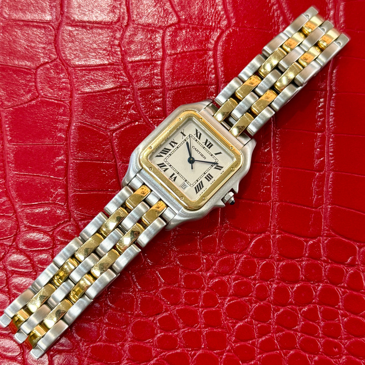 Vintage Cartier Panthère Ref. 1100 | 27mm Midsize | Stainless Steel & 18K Yellow Gold Watch