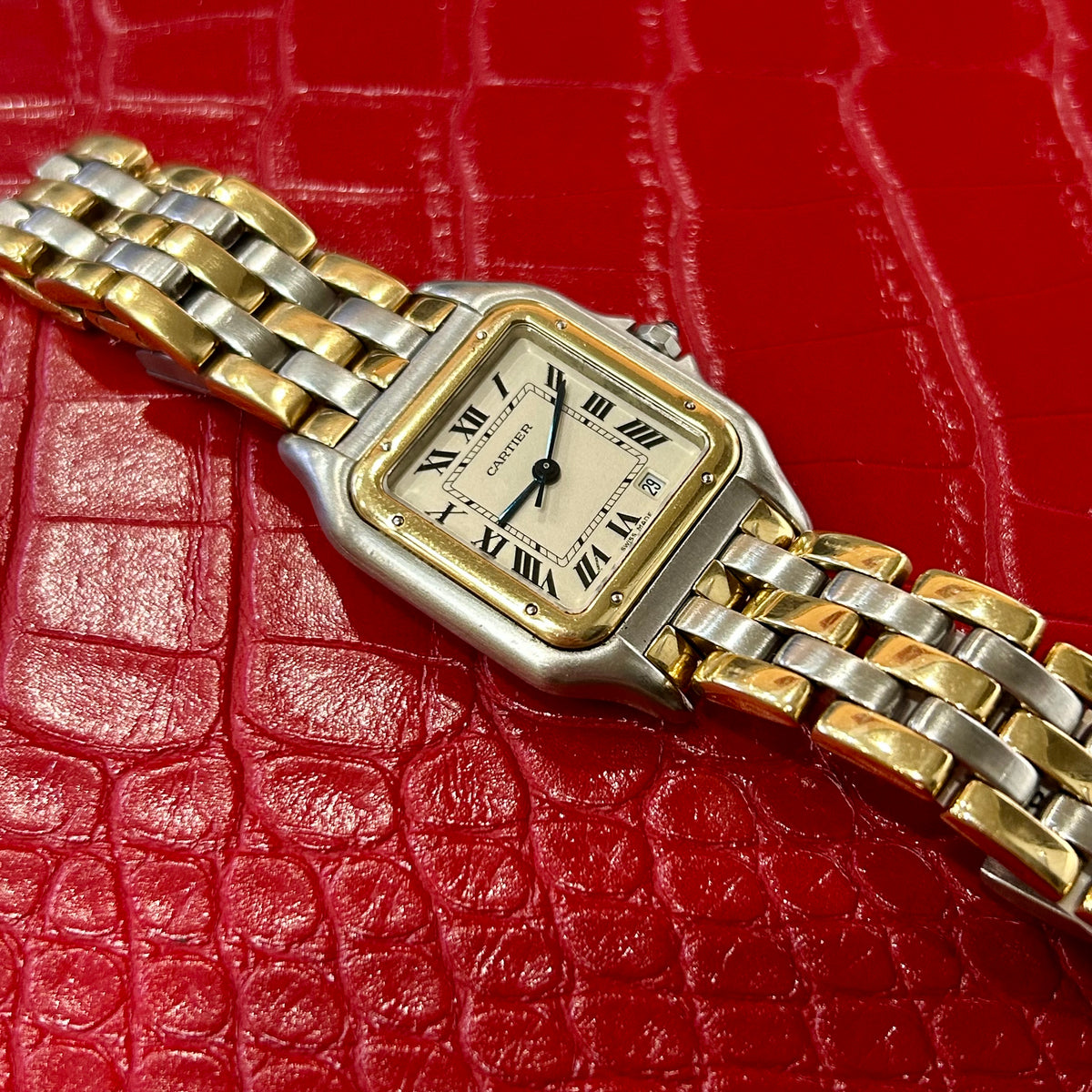 Vintage Cartier Panthère Ref. 83849 | 27mm Midsize | Stainless Steel & 18K Yellow Gold Watch (Copy)