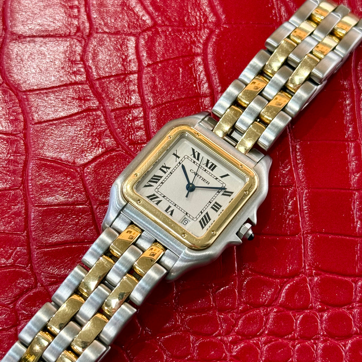 Vintage Cartier Panthère Ref. 1100 | 27mm Midsize | Stainless Steel & 18K Yellow Gold Watch