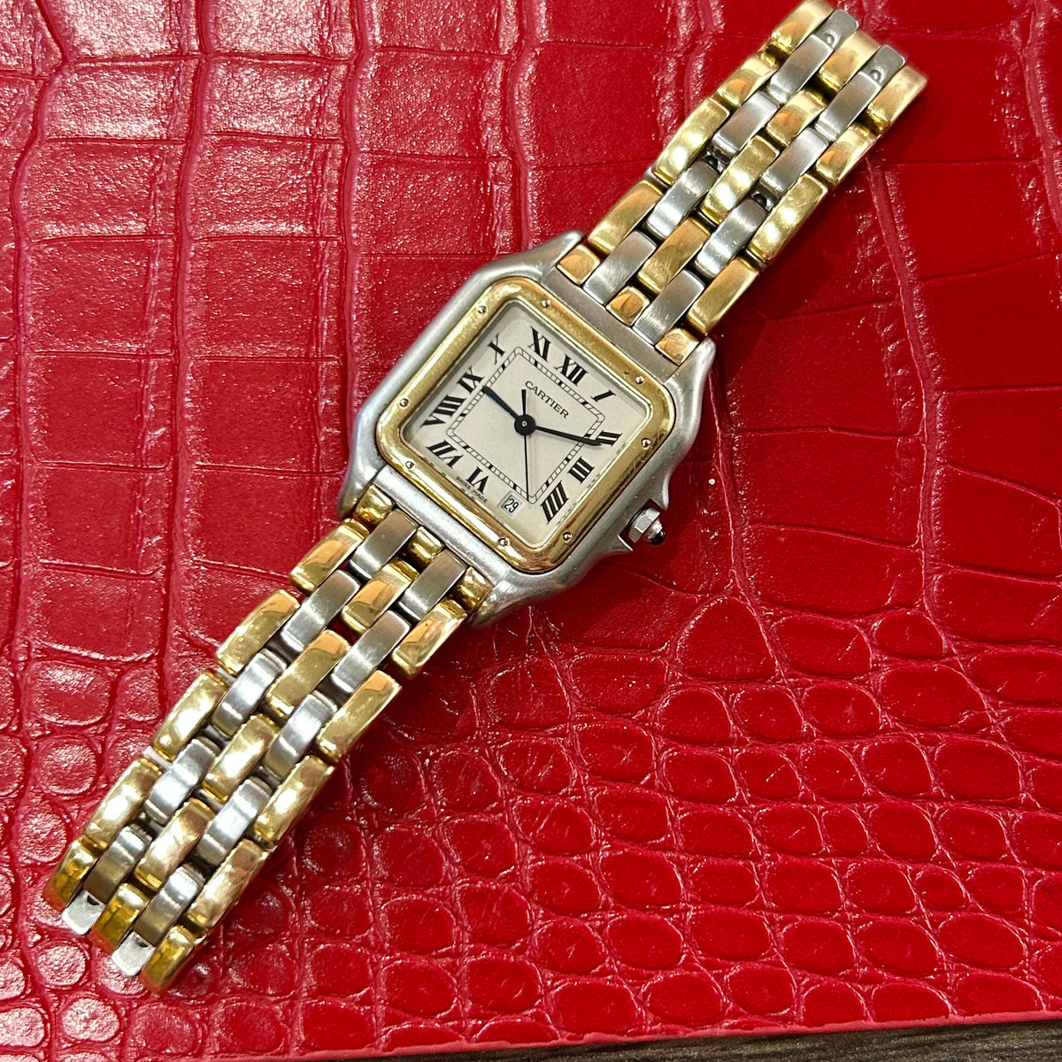 Vintage Cartier Panthère Ref. 83849 | 27mm Midsize | Stainless Steel & 18K Yellow Gold Watch (Copy)