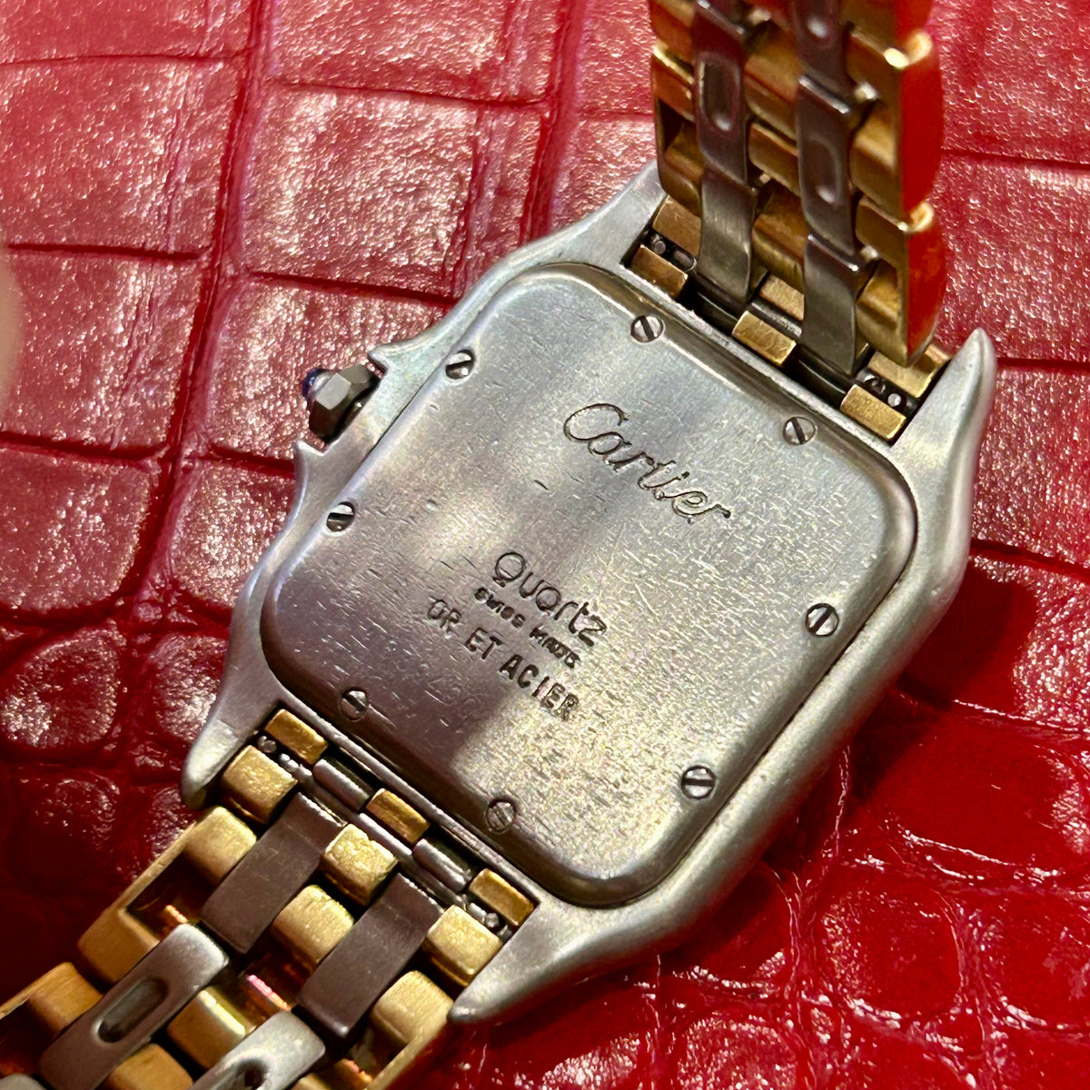 Vintage Cartier Panthère Ref. 83849 | 27mm Midsize | Stainless Steel & 18K Yellow Gold Watch (Copy)