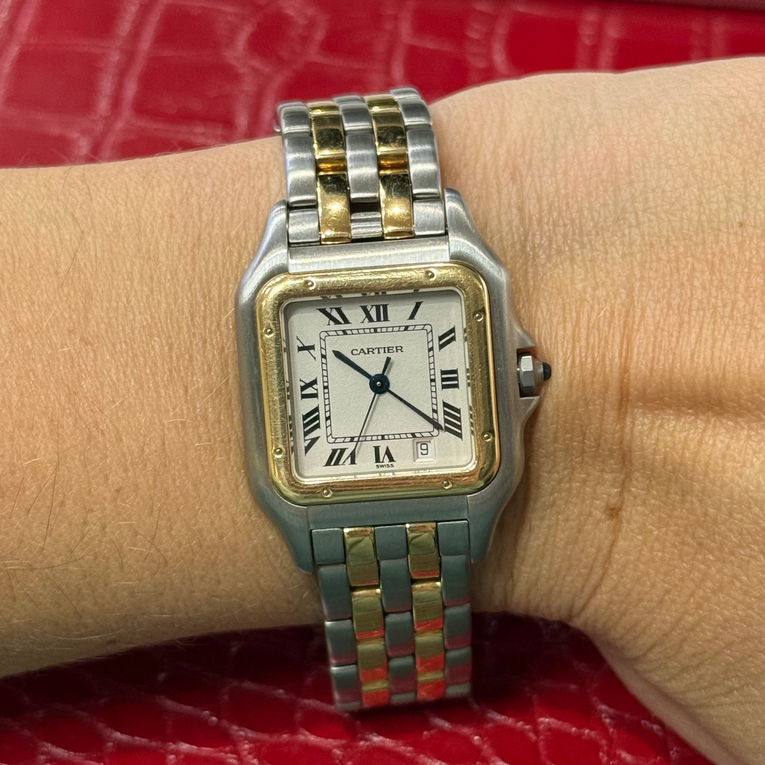 Vintage Cartier Panthère Ref. 1100 | 27mm Midsize | Stainless Steel & 18K Yellow Gold Watch