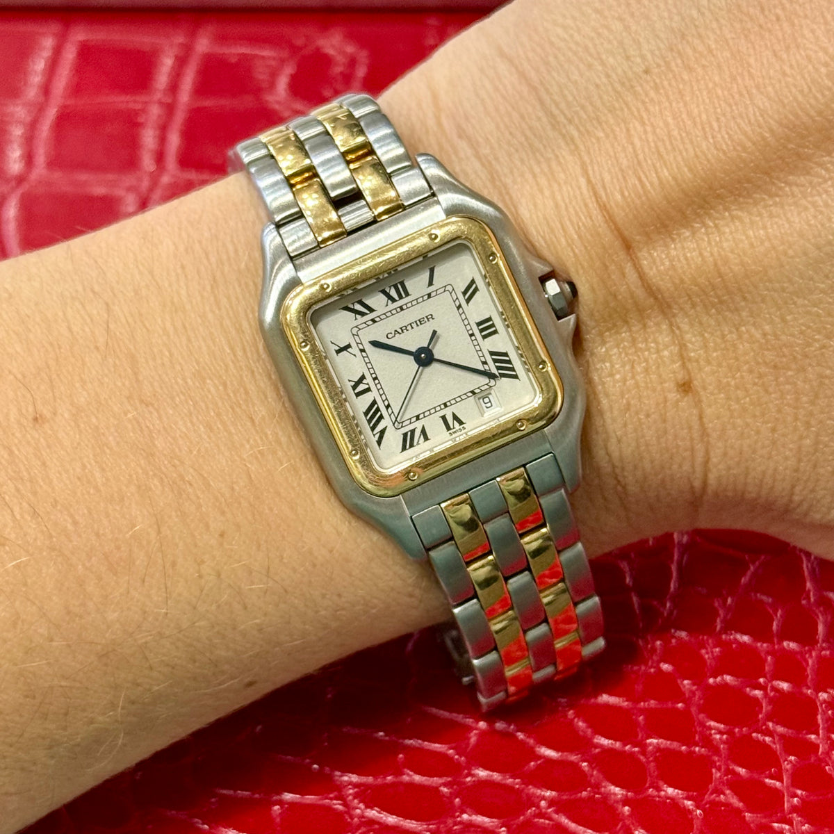 Vintage Cartier Panthère Ref. 1100 | 27mm Midsize | Stainless Steel & 18K Yellow Gold Watch
