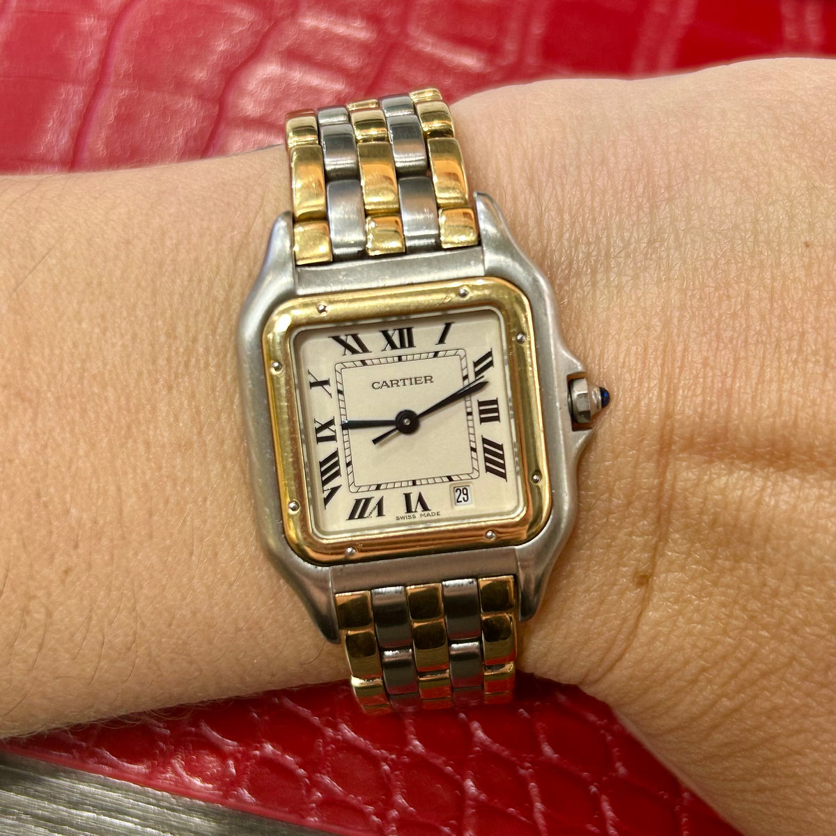 Vintage Cartier Panthère Ref. 83849 | 27mm Midsize | Stainless Steel & 18K Yellow Gold Watch (Copy)