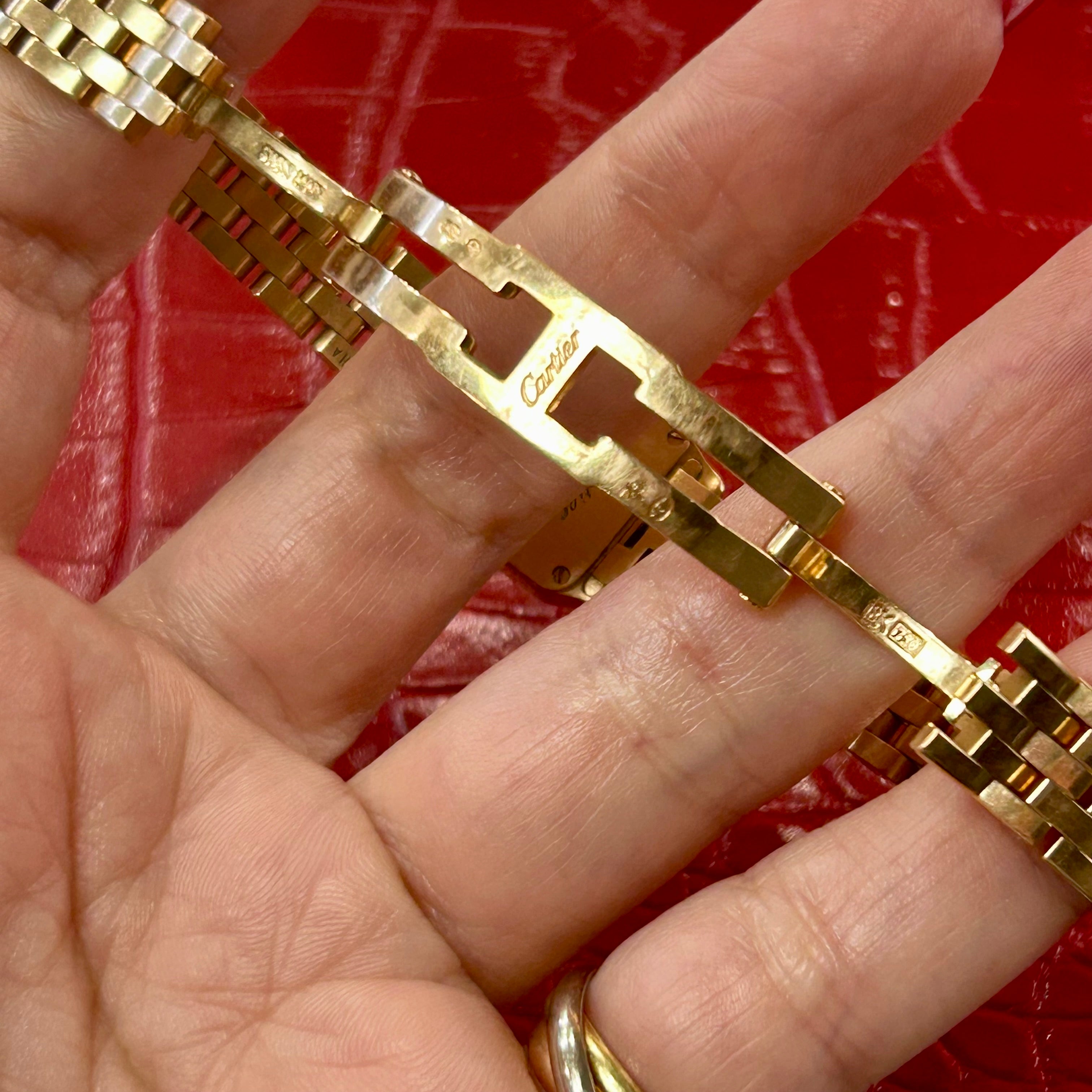 Cartier Santos Demoiselle Mini | Ref 2855 | 17mm | White Index dial | 18k Yellow Gold