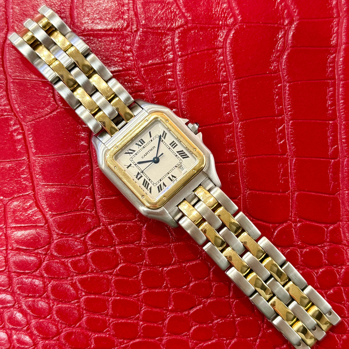 Vintage Cartier Panthère Ref. 1100 | 27mm Midsize | Stainless Steel & 18K Yellow Gold Watch