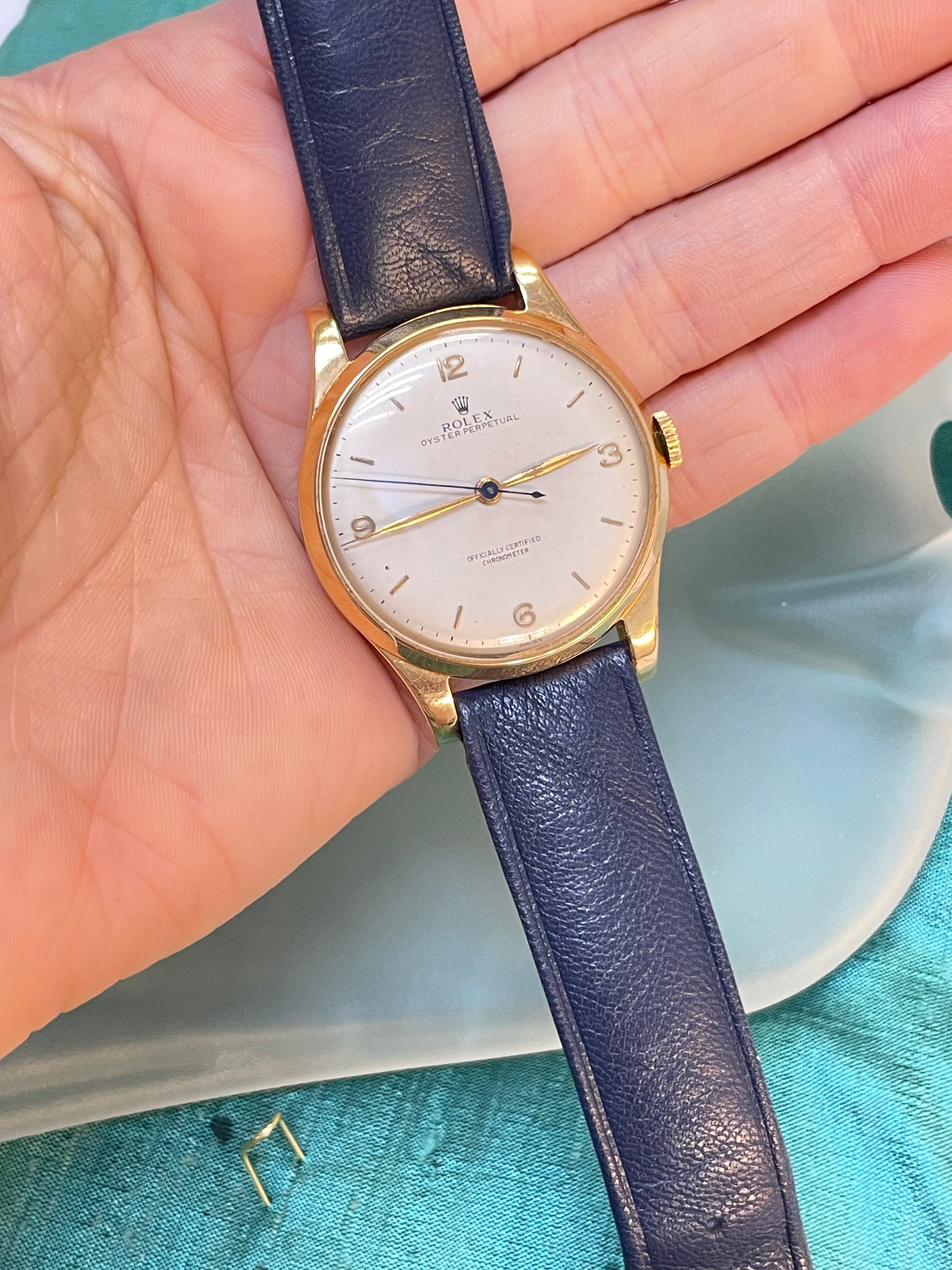 36mm Vintage Rolex 18K Yellow Gold