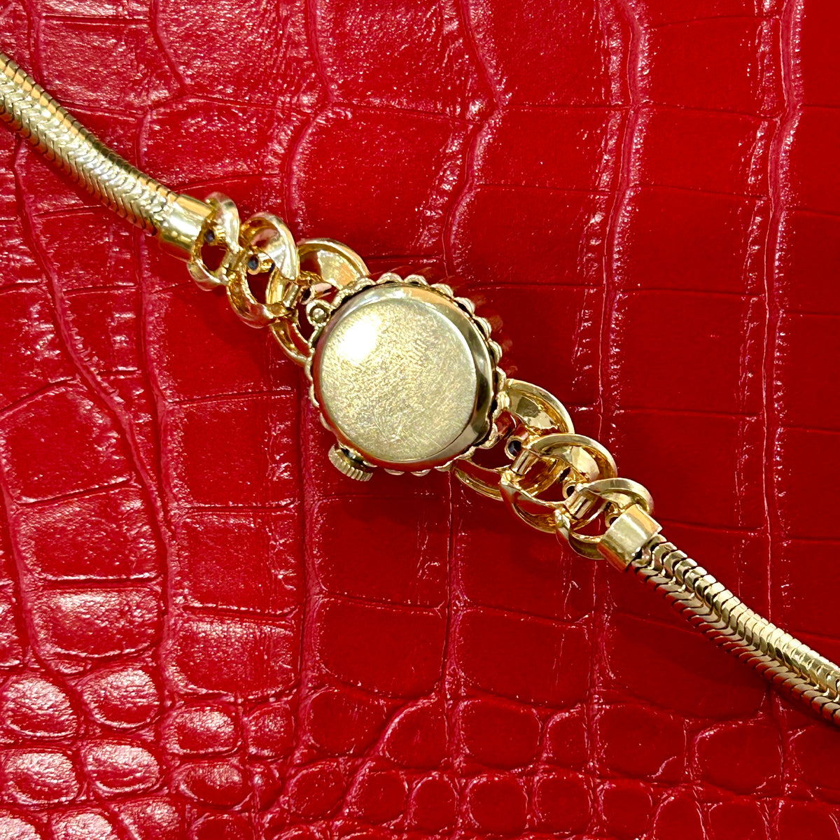 Vintage Tiffany & Co Cocktail Watch | 20mm | 14k Yellow Gold | Diamonds & Blue Sapphires