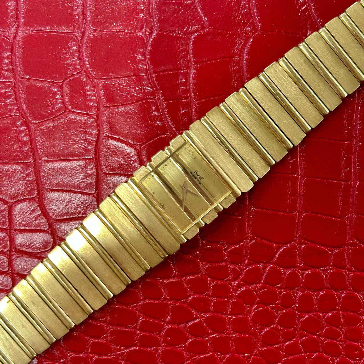 Vintage Piaget Polo Watch | Midsize 25mm | 18k Yellow Gold | Quartz
