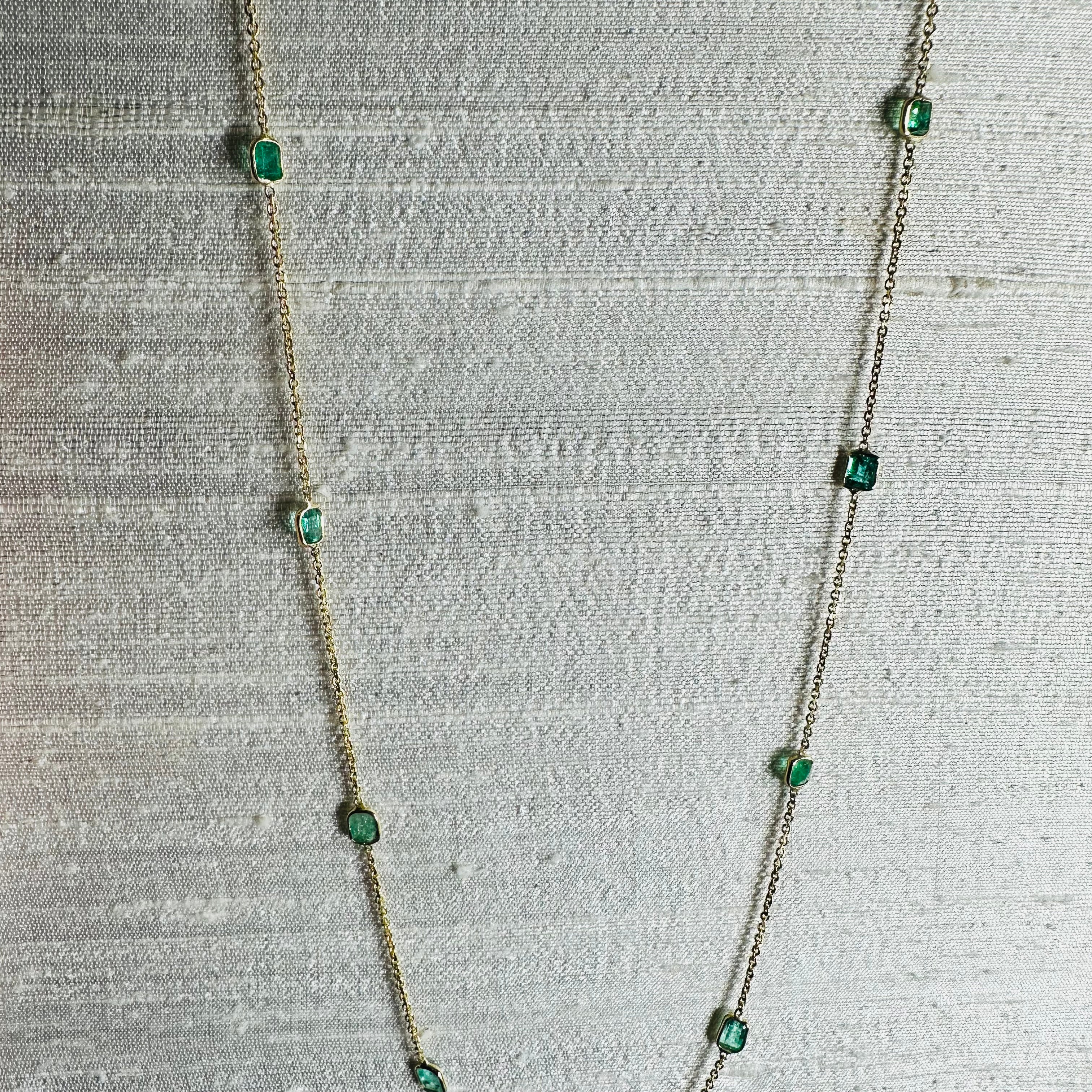 14K Yellow Gold Emerald By The Yard