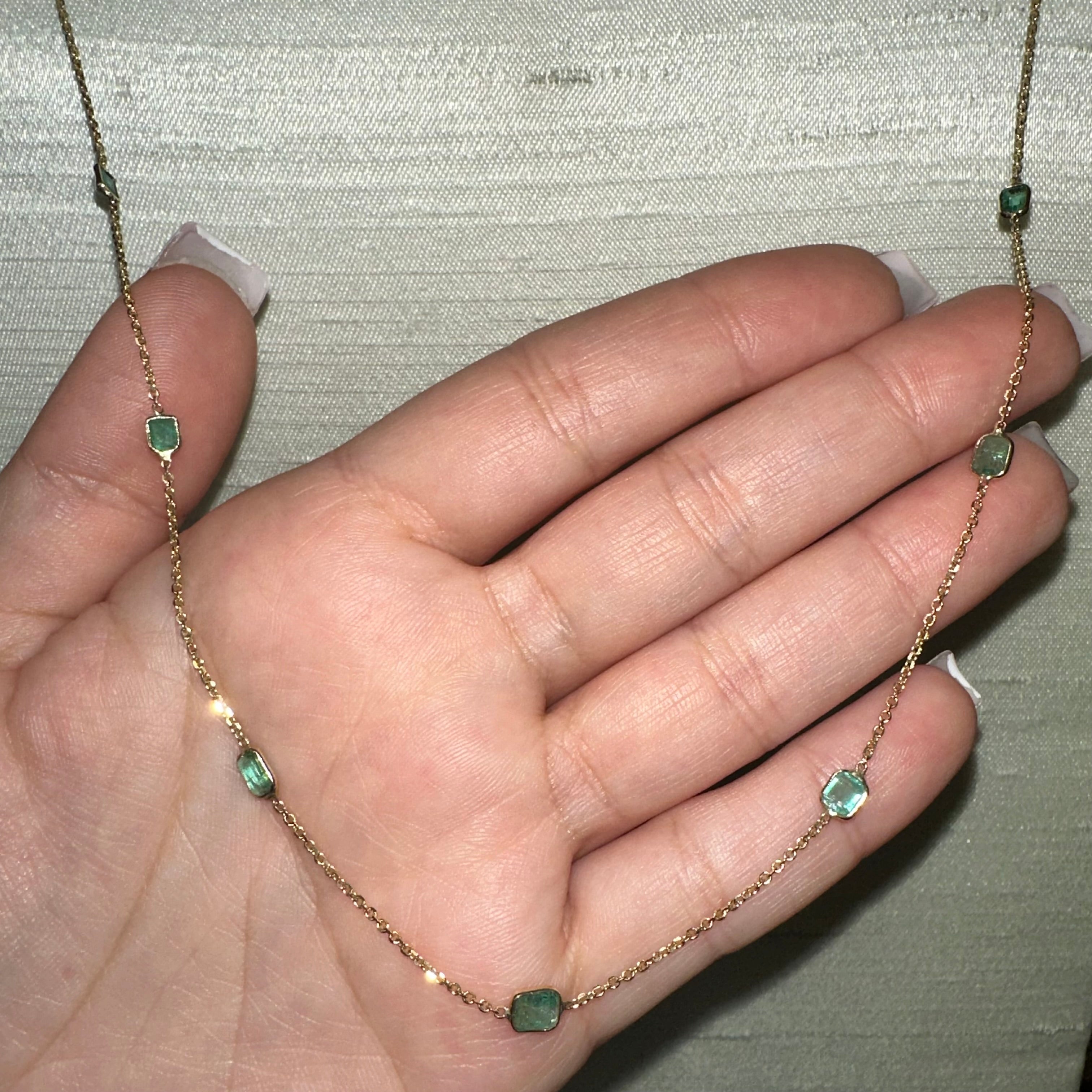 14K Yellow Gold Emerald By The Yard