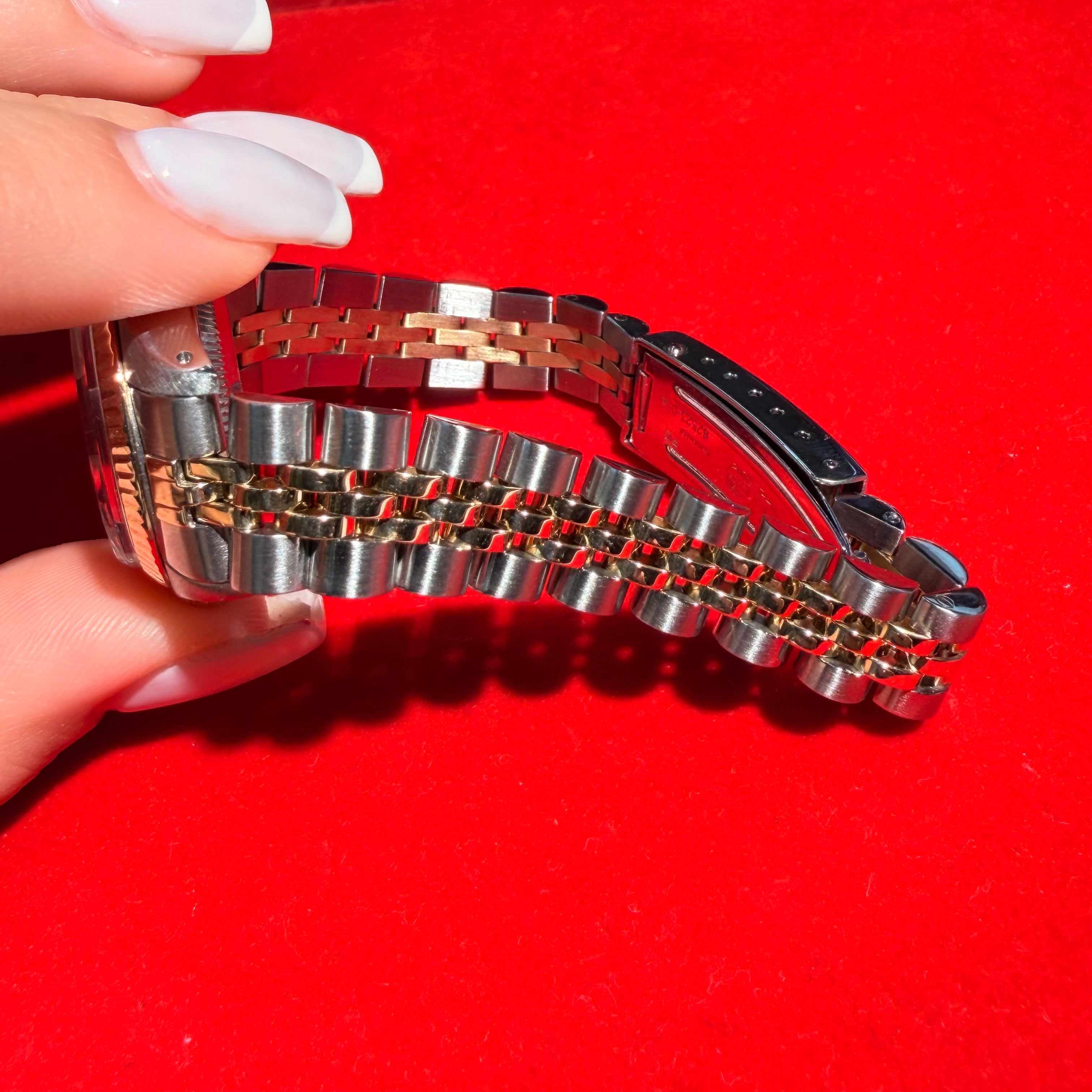 Vintage Stainless Steel and 14k Gold Jubilee 26MM Oyster Perpetual Datejust Rolex Watch Ref.6917