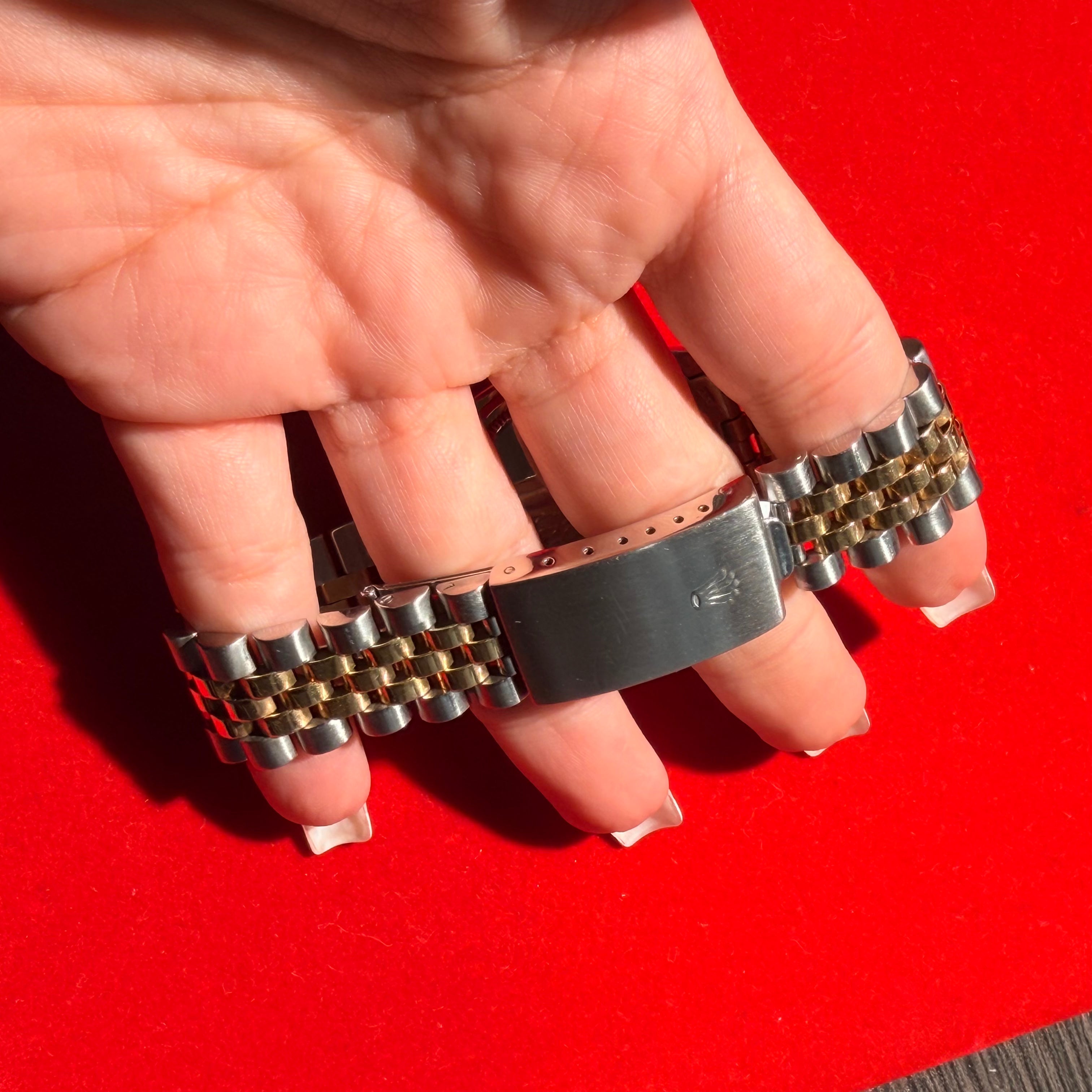 36MM Two Tone 18K&Stainless Steel Jubilee Band Date Just Rolex Ref.6605 7"