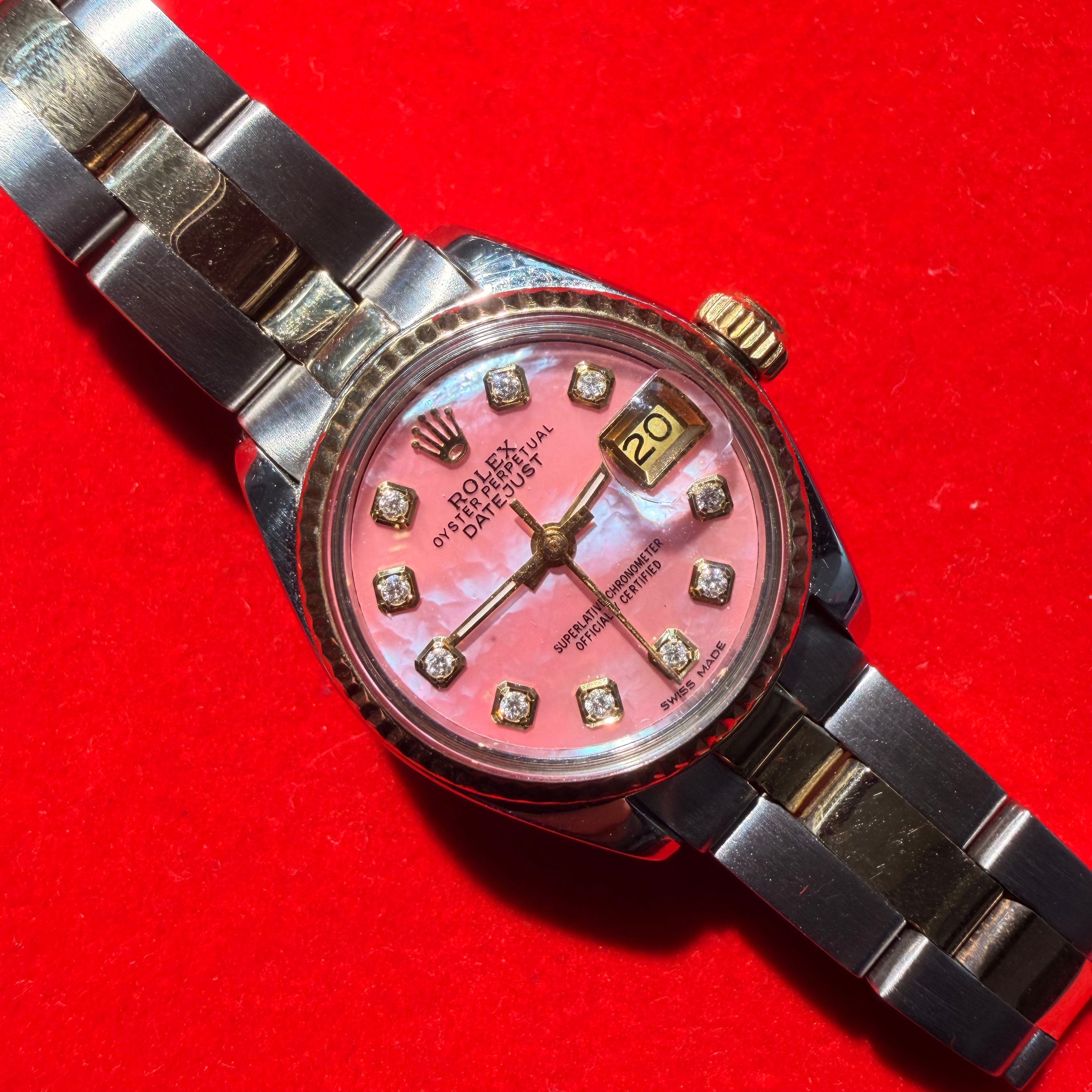 Vintage Stainless Steel and Gold 26MM Oyster Perpetual Datejust Rolex Watch Ref.6718