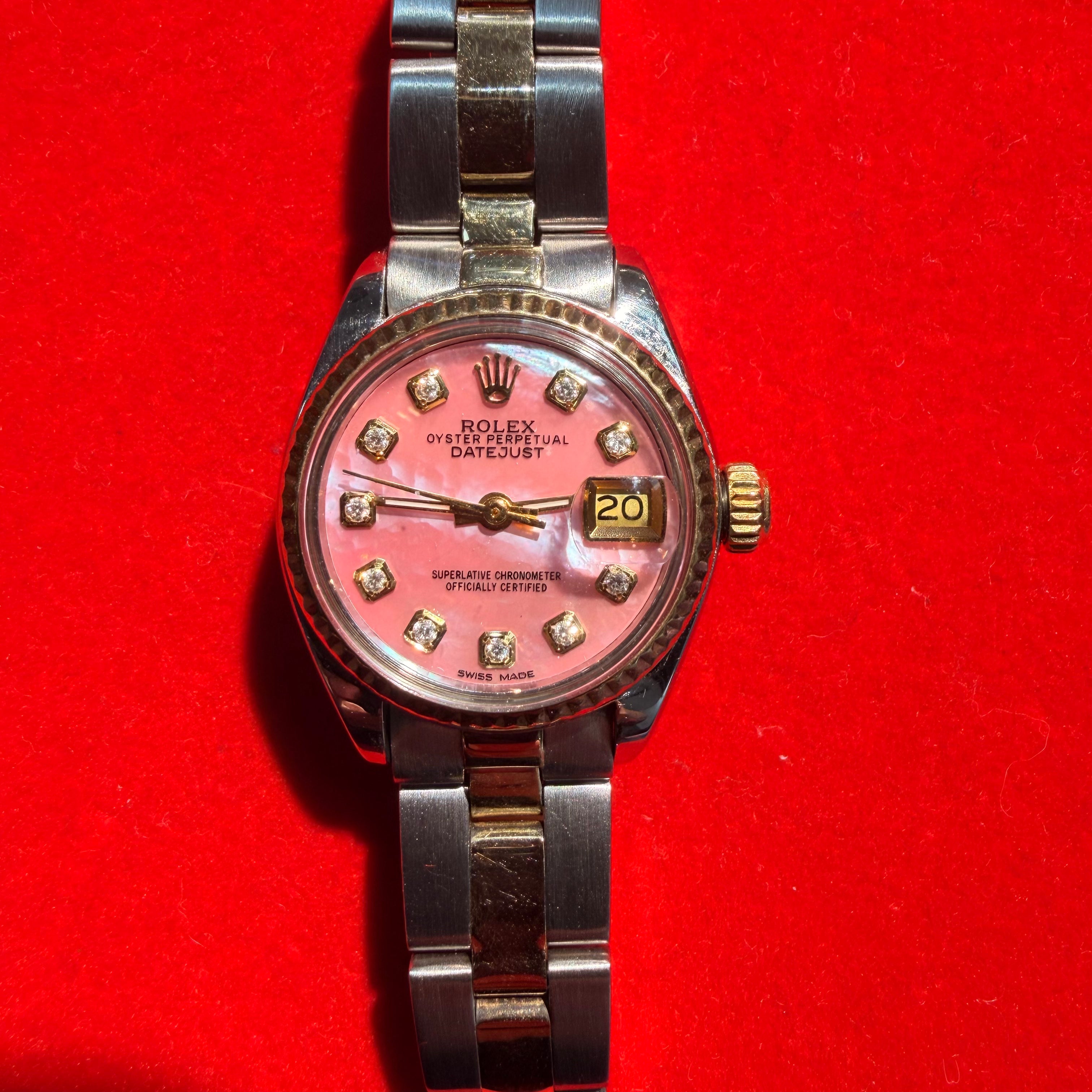 Vintage Stainless Steel and Gold 26MM Oyster Perpetual Datejust Rolex Watch Ref.6718