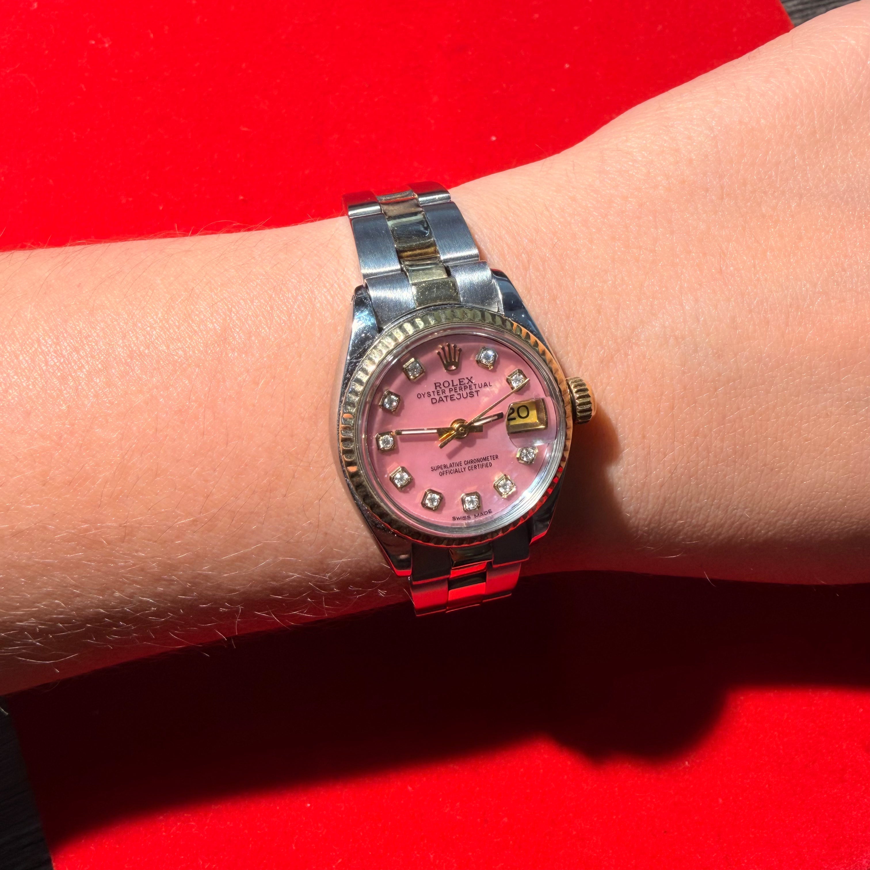 Vintage Stainless Steel and Gold 26MM Oyster Perpetual Datejust Rolex Watch Ref.6718