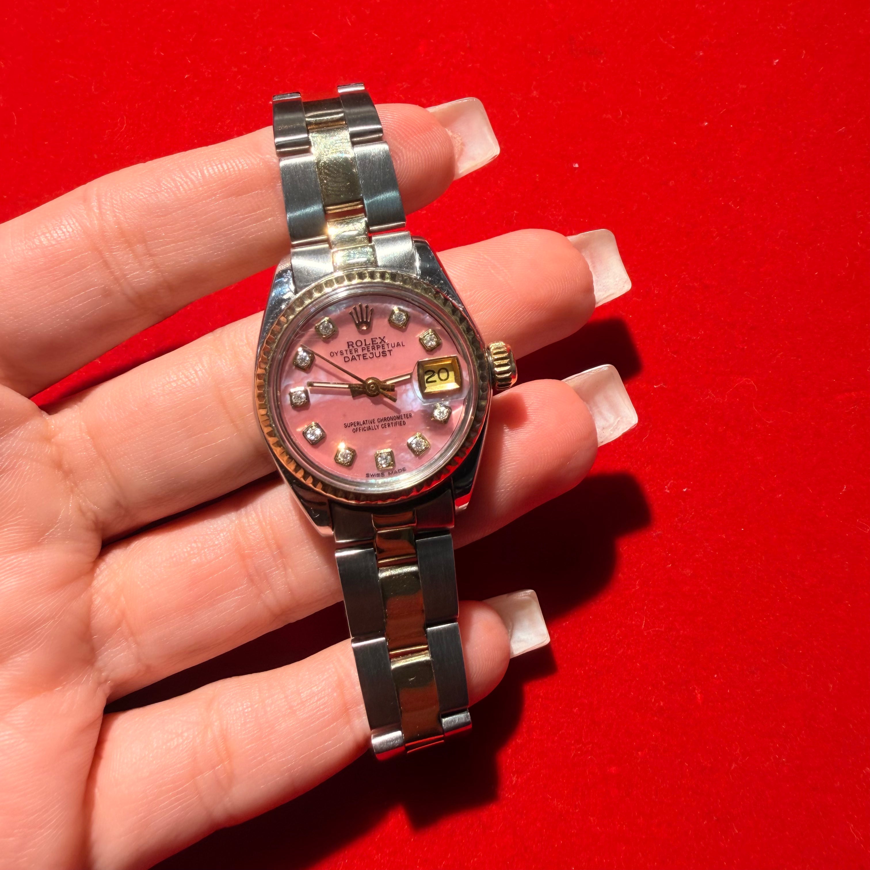 Vintage Stainless Steel and Gold 26MM Oyster Perpetual Datejust Rolex Watch Ref.6718