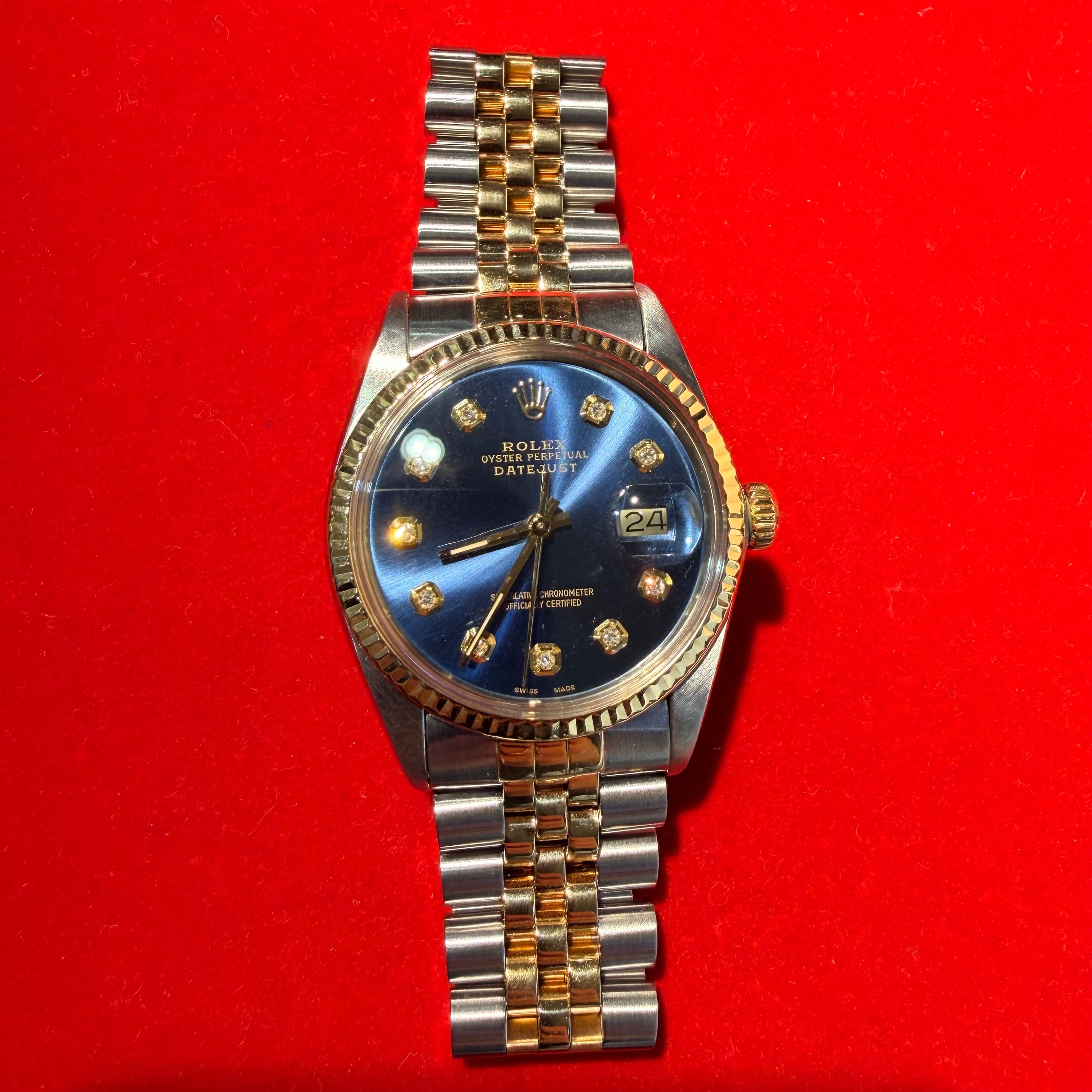 36MM Two Tone 18K&Stainless Steel Date Just Rolex Ref.16013  7.5"