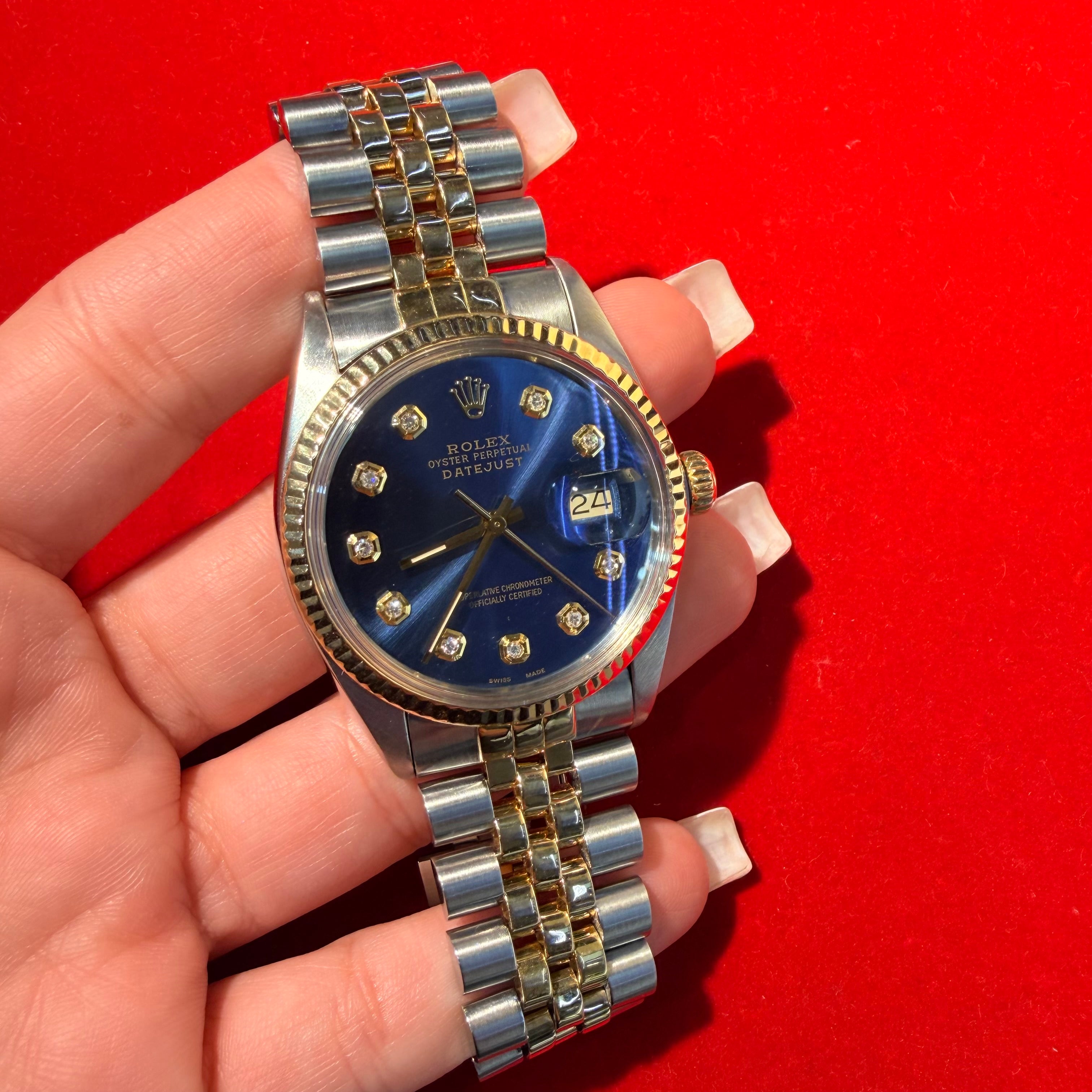 36MM Two Tone 18K&Stainless Steel Date Just Rolex Ref.16013  7.5"