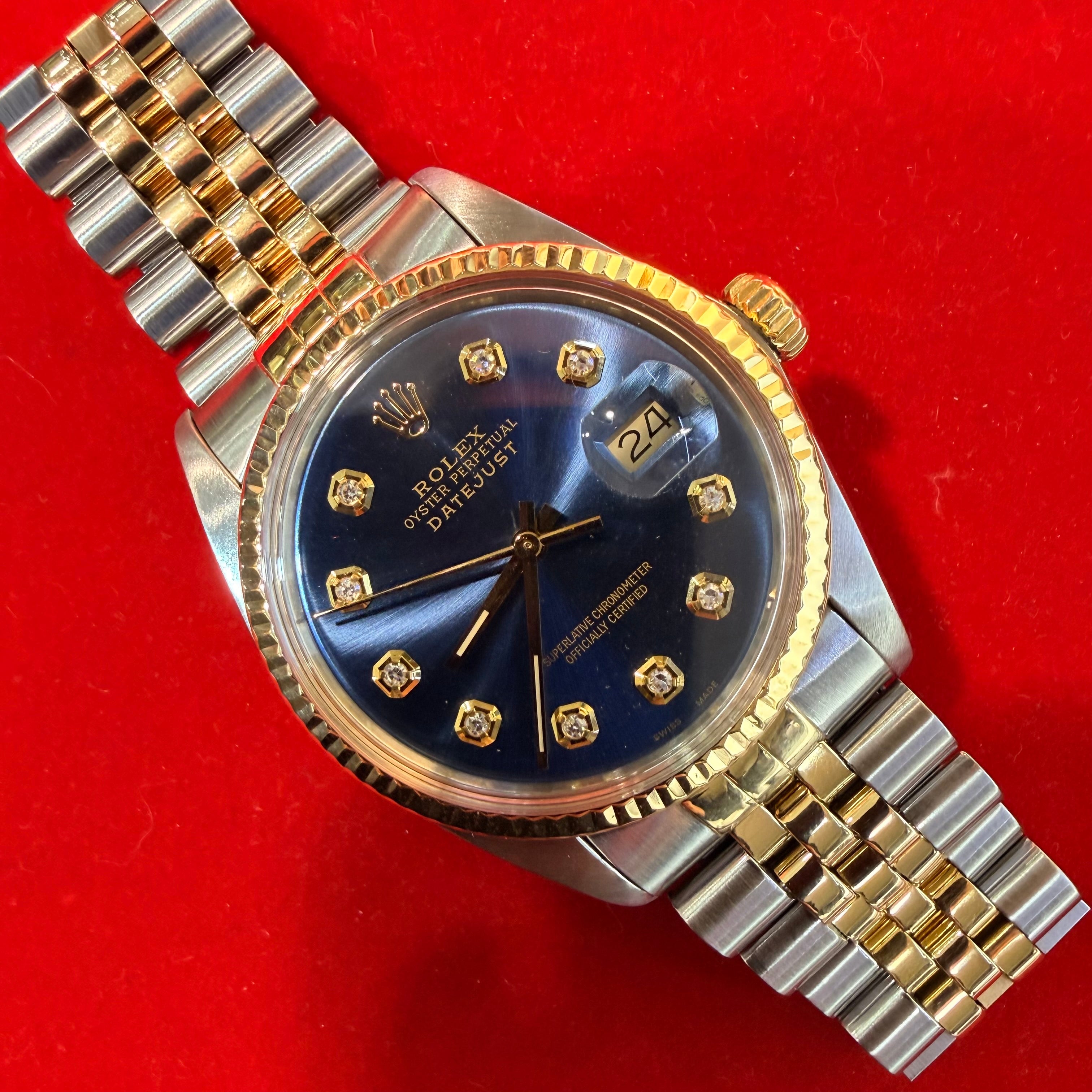 36MM Two Tone 18K&Stainless Steel Date Just Rolex Ref.16013  7.5"