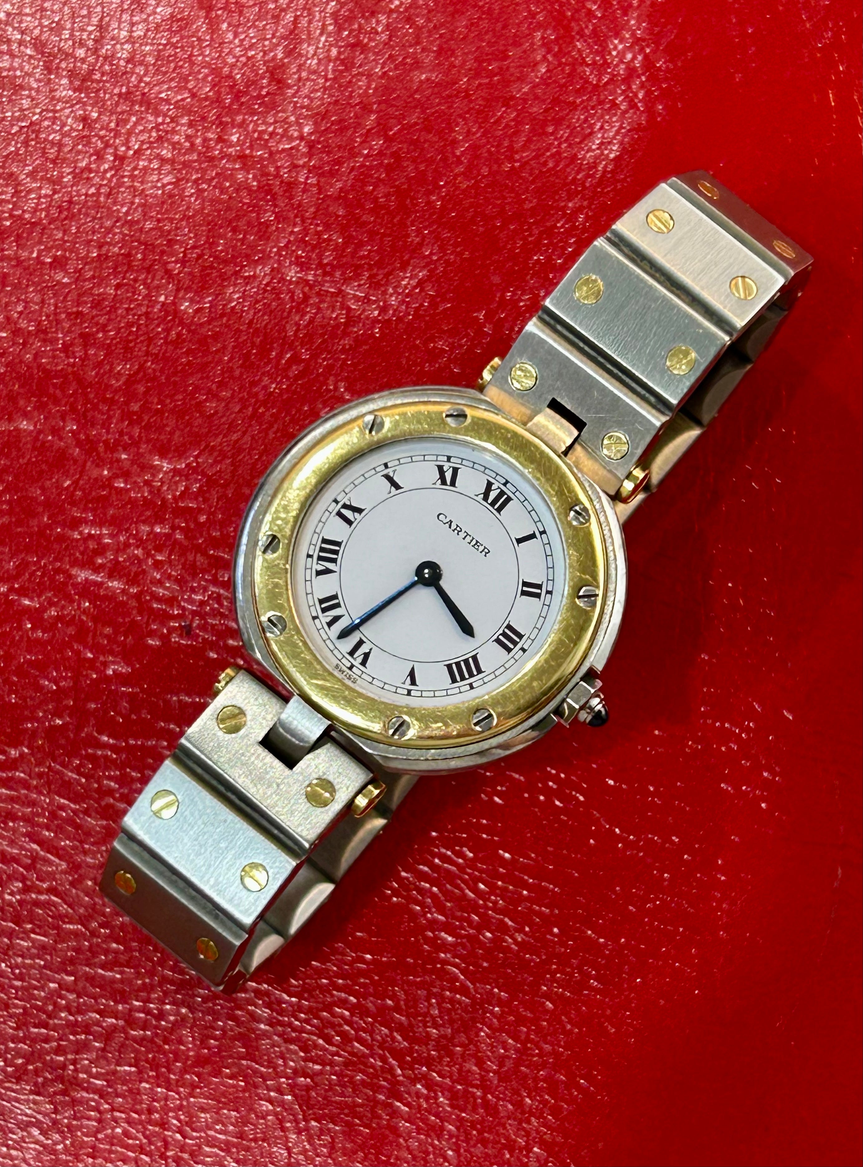 Cartier Santos Ronde Vendome Watch | Ref 8191 | 27mm | 18K Yellow Gold & Steel