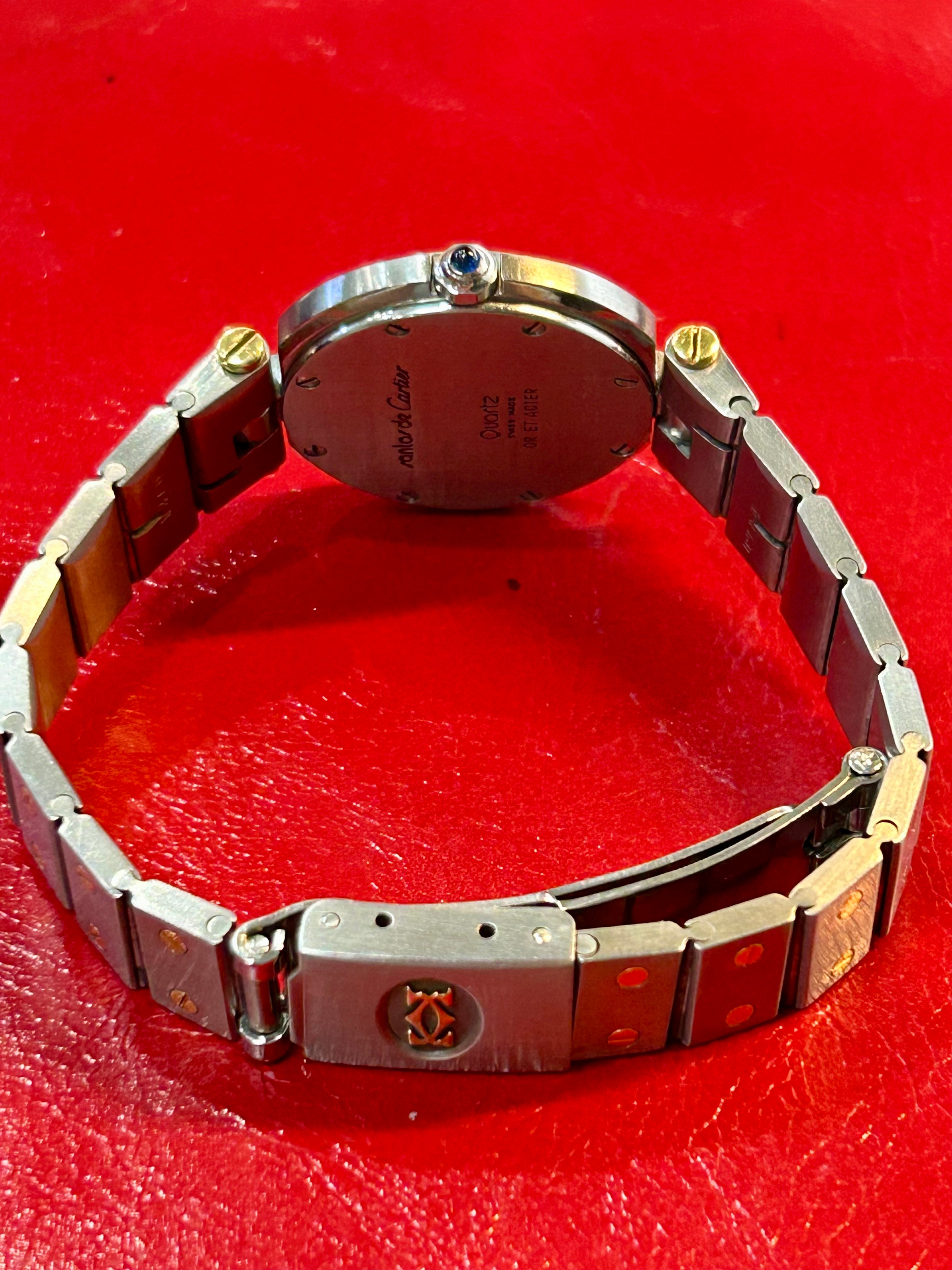 Cartier Santos Ronde Vendome Watch | Ref 8191 | 27mm | 18K Yellow Gold & Steel
