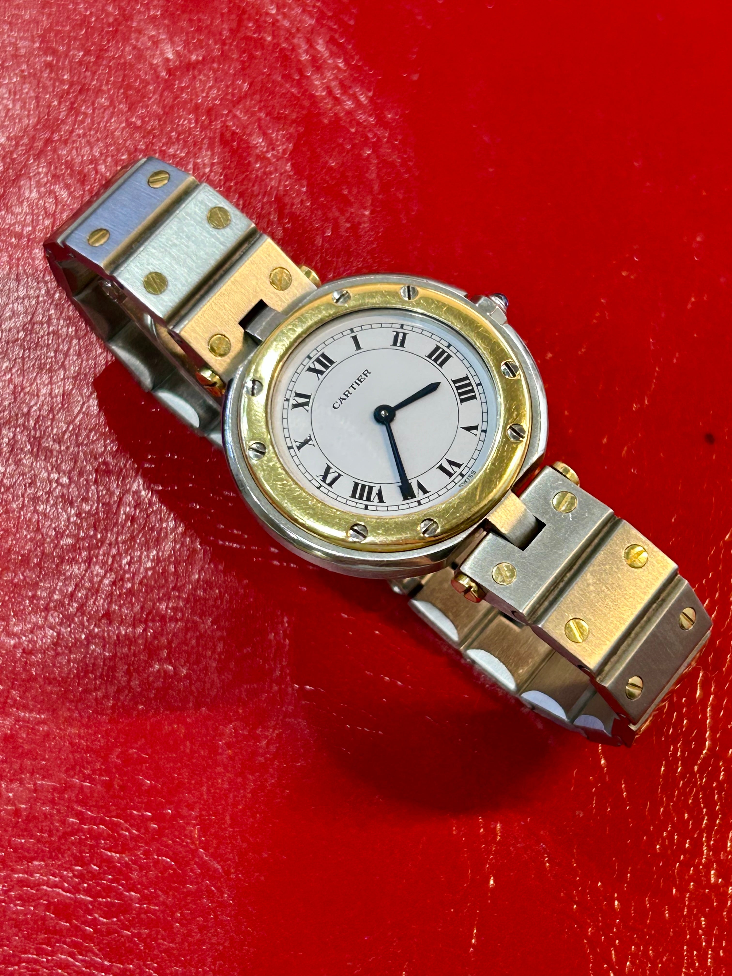 Cartier Santos Ronde Vendome Watch | Ref 8191 | 27mm | 18K Yellow Gold & Steel