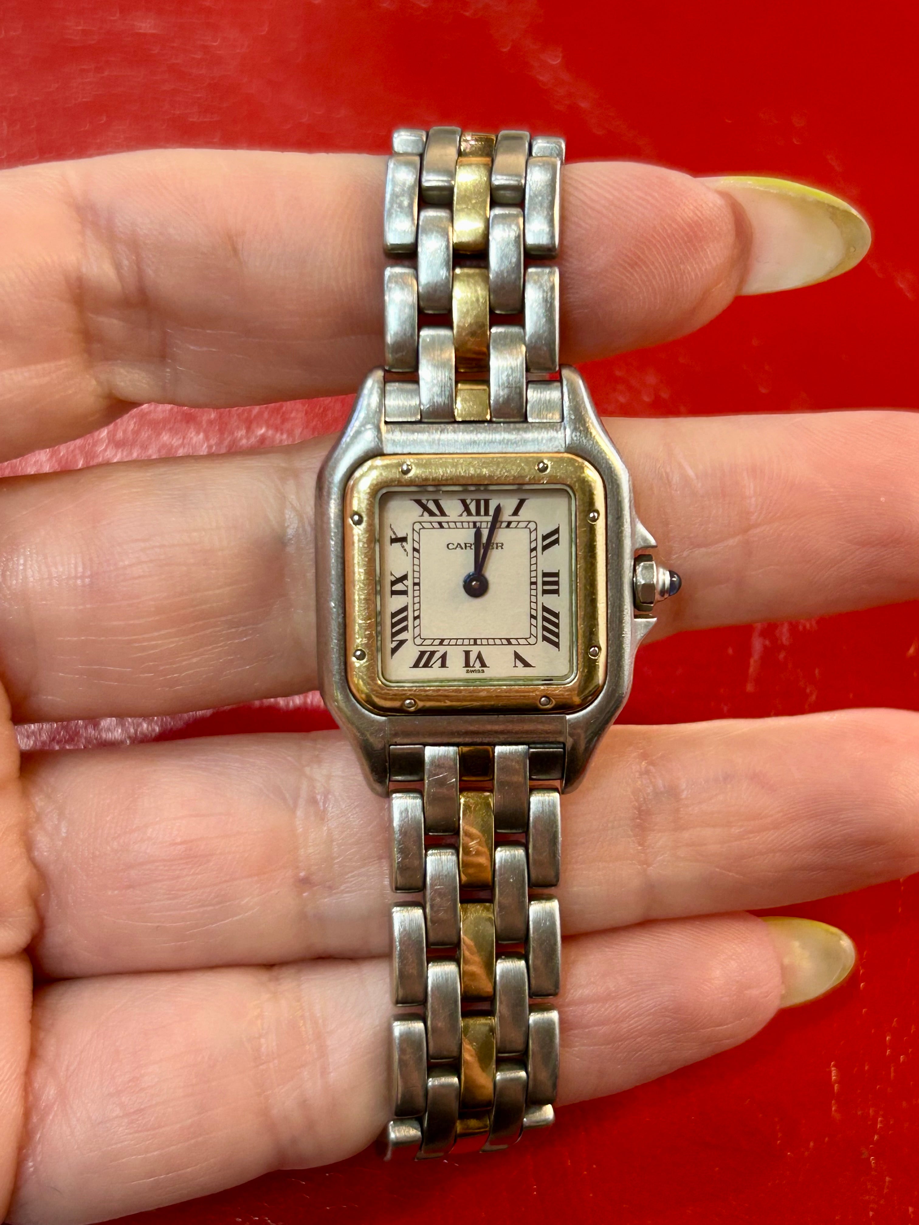 Cartier Panthère Ref. 1120 | 22mm Small | Stainless Steel & 18K Yellow Gold Watch