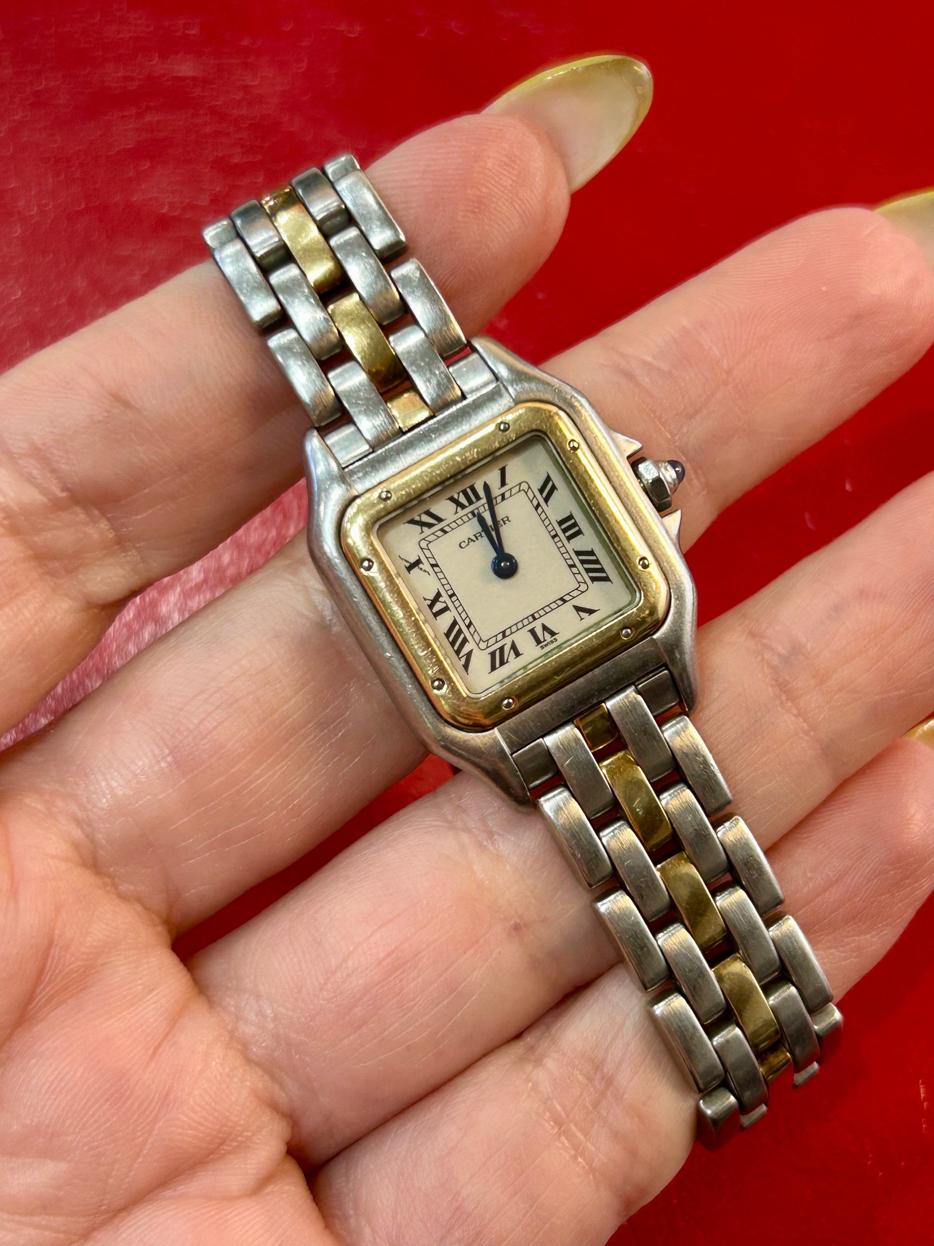 Cartier Panthère Ref. 1120 | 22mm Small | Stainless Steel & 18K Yellow Gold Watch