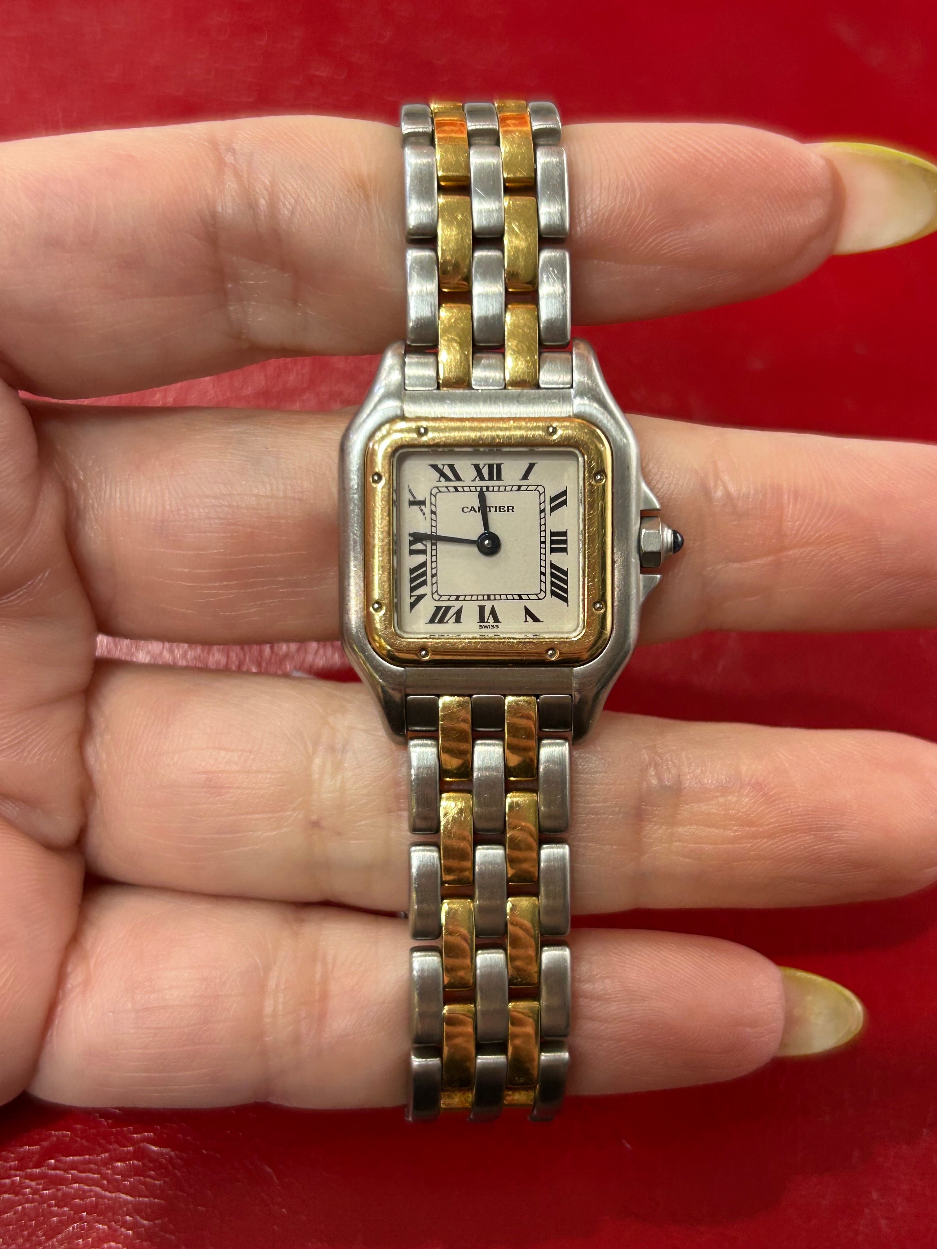 Cartier Panthère Ref. 112000 | 22mm Small | Stainless Steel & 18K Yellow Gold Watch
