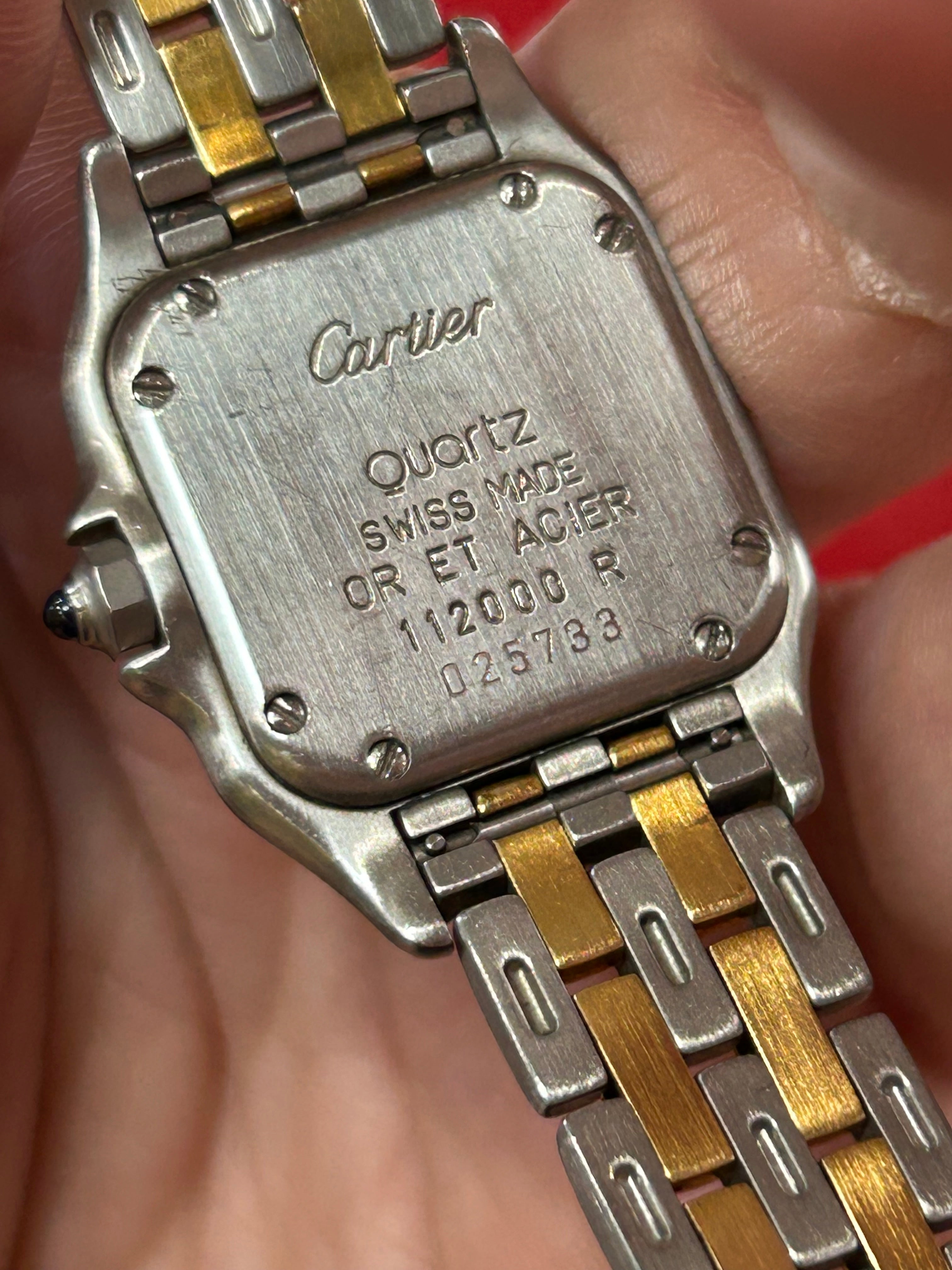 Cartier Panthère Ref. 112000 | 22mm Small | Stainless Steel & 18K Yellow Gold Watch