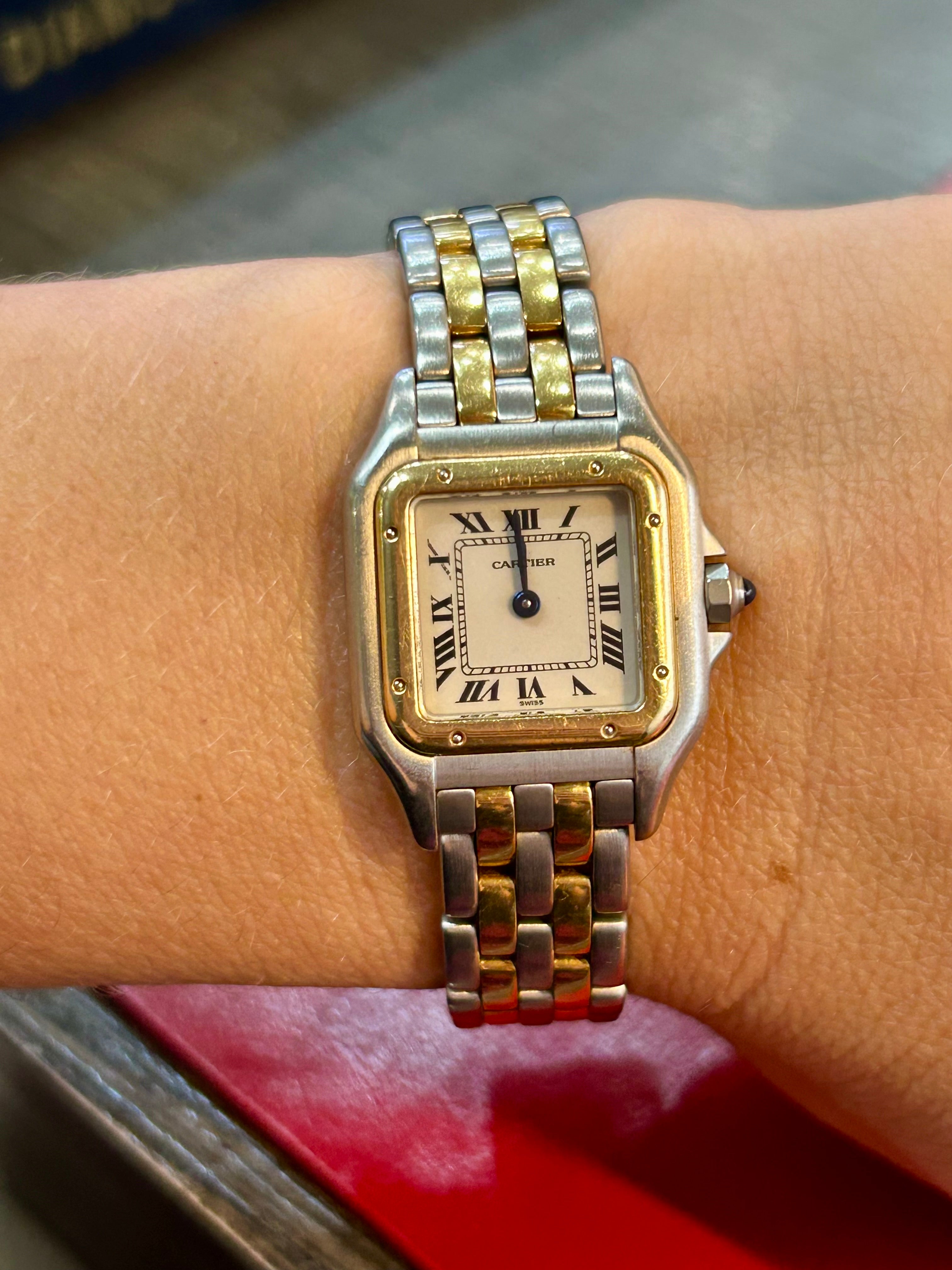 Cartier Panthère Ref. 112000 | 22mm Small | Stainless Steel & 18K Yellow Gold Watch