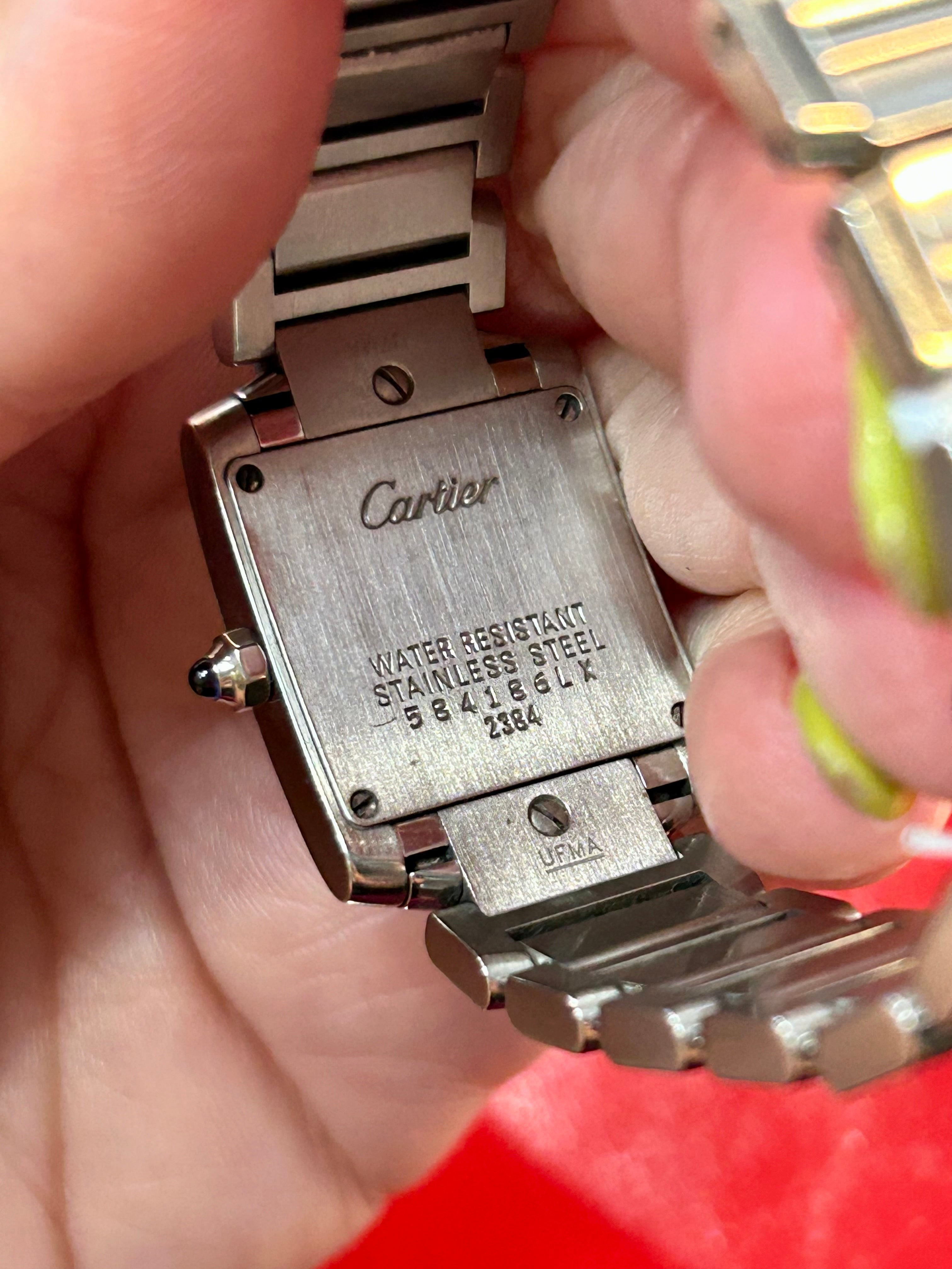 Cartier Tank Française Ref. 2384 | 22mm Small | Stainless Steel White Roman Dial Quartz Watch