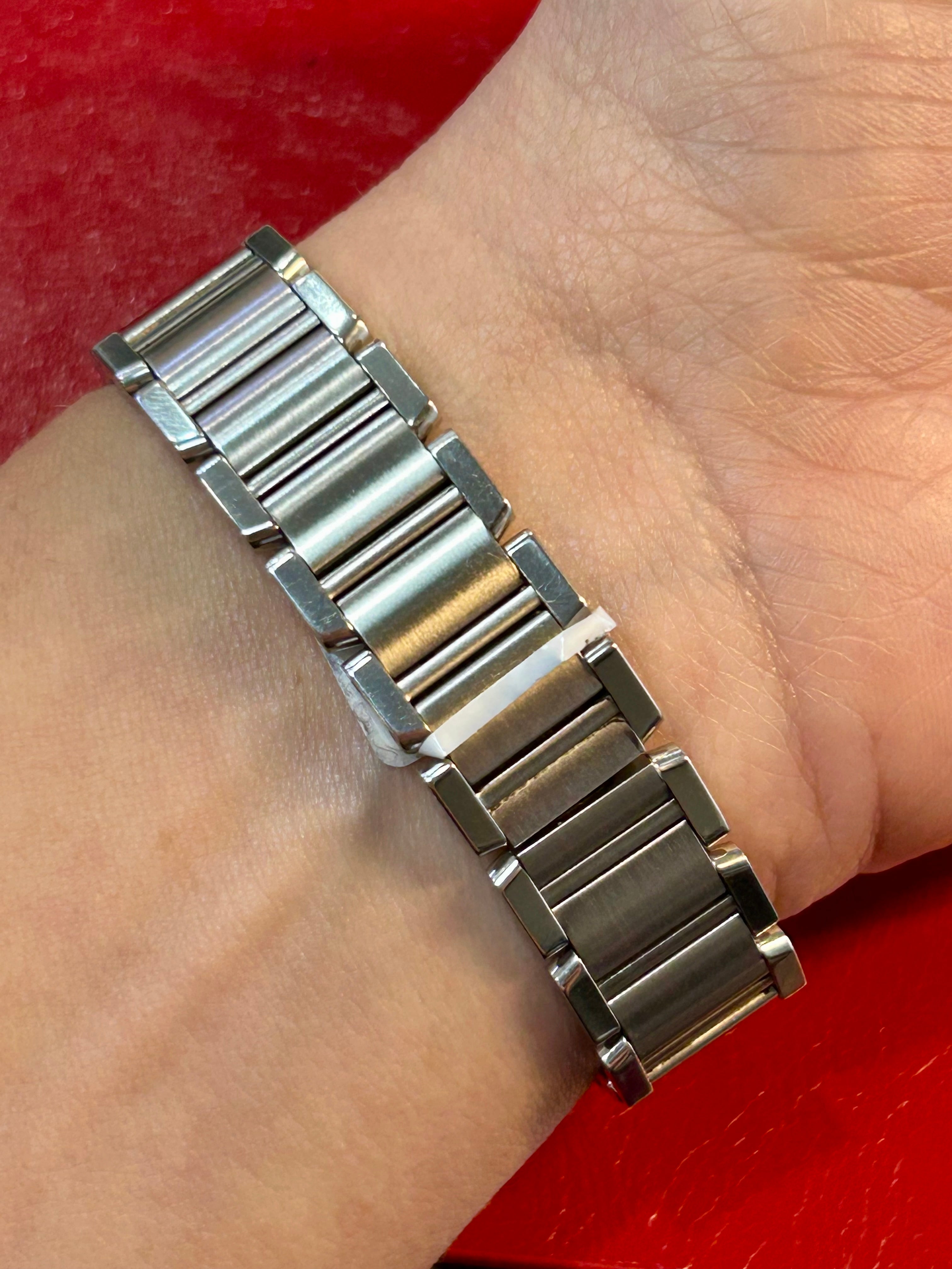 Cartier Tank Française Ref. 2384 | 22mm Small | Stainless Steel White Roman Dial Quartz Watch