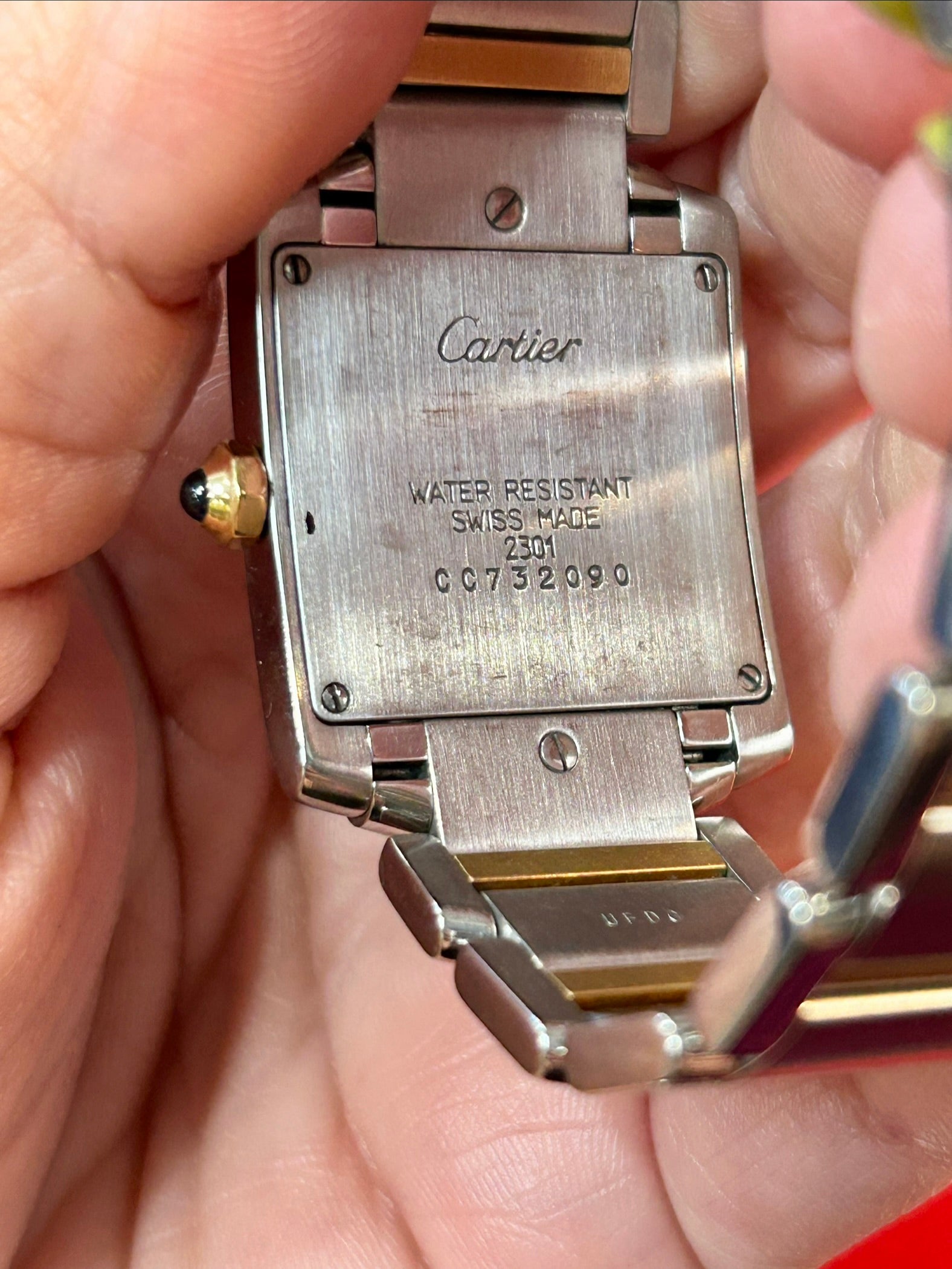 Cartier Tank Française Ref. 2301 | Midsize 25mm | Stainless Steel & 18K Yellow Gold Quartz Watch