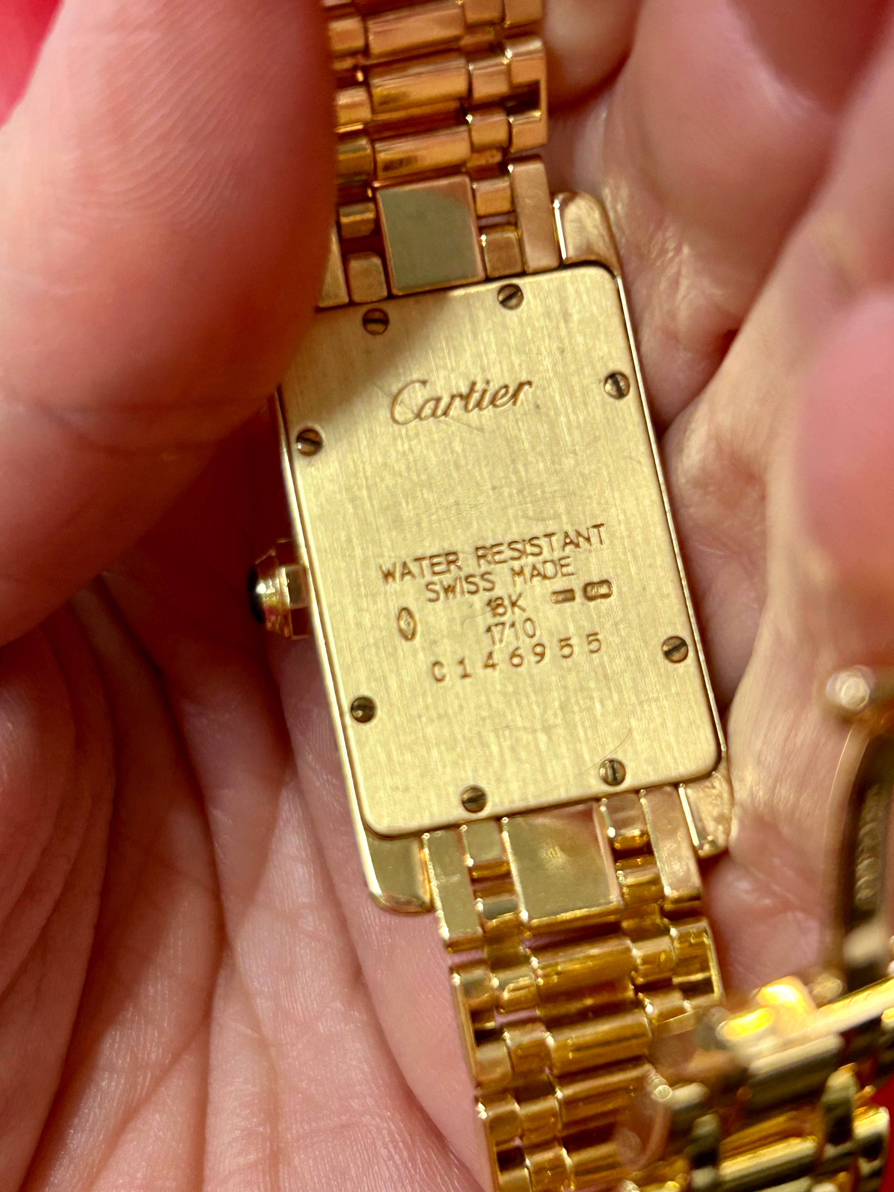 Cartier Tank Américaine Ref. 1710 | 19mm Small | 18K Yellow Gold  Quartz Watch