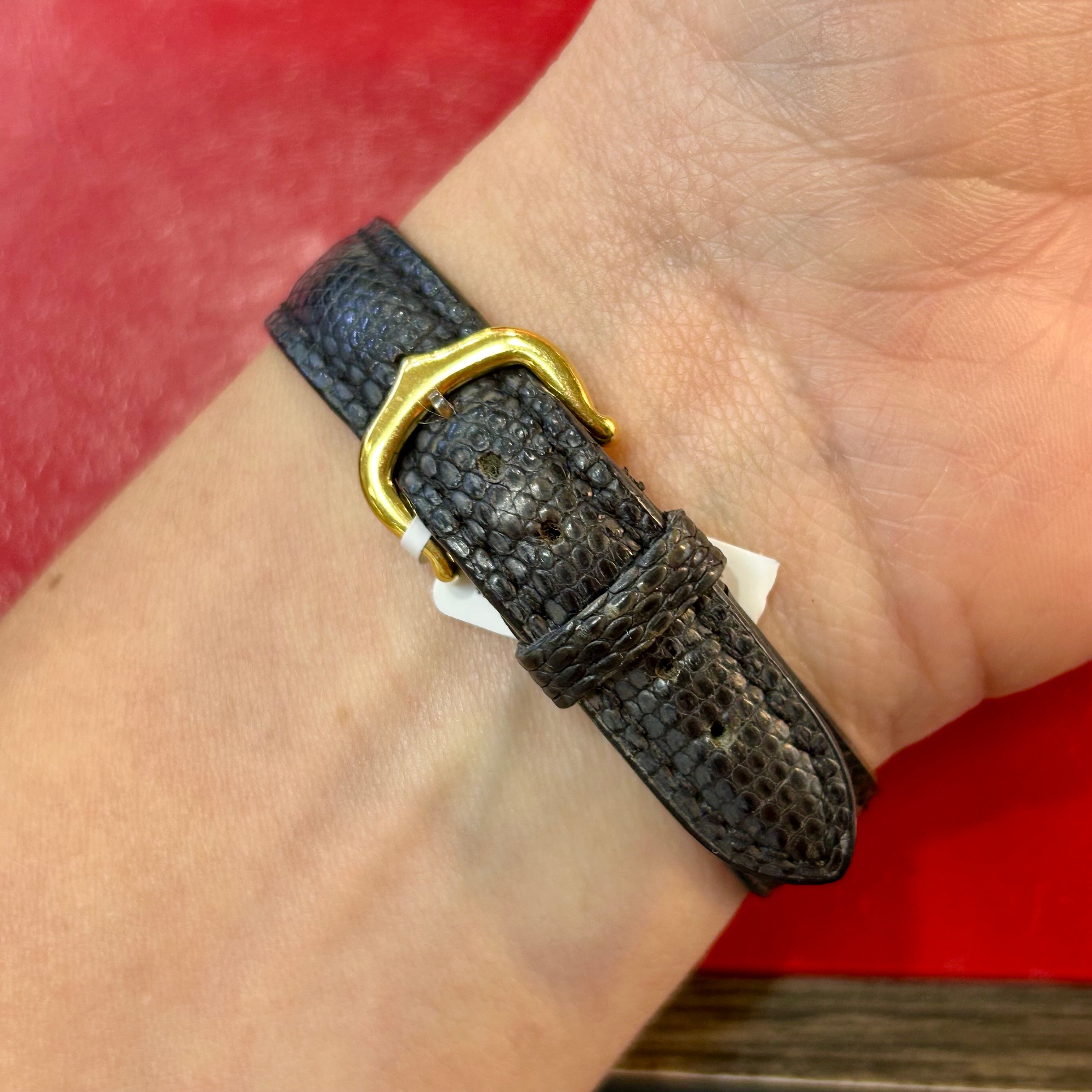 Vintage Must de Cartier Vendome | 24mm | Black Leather Strap