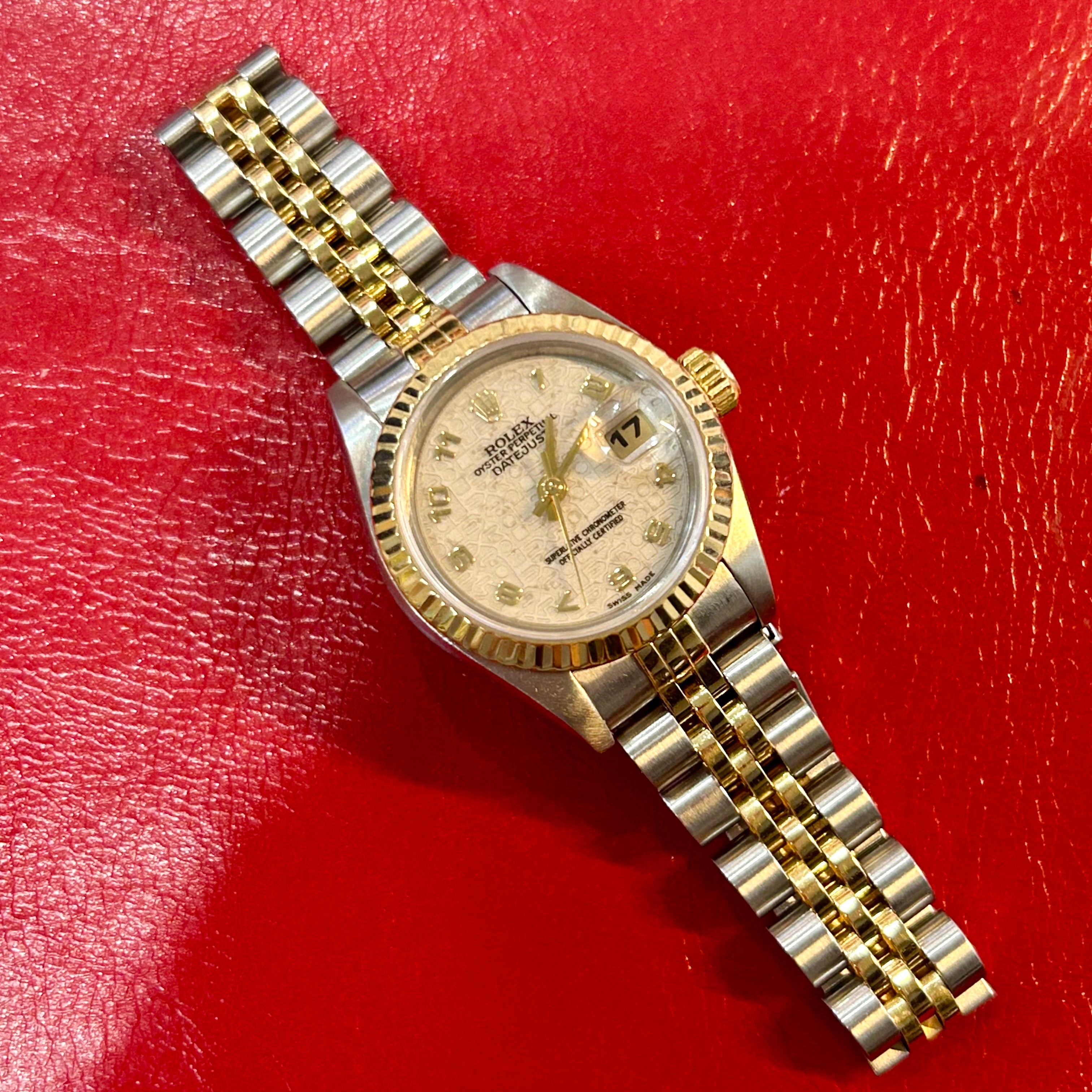 Rolex Lady Datejust Ref 69173 | 26mm | Ivory Anniversary Dial | Jubilee Band Watch