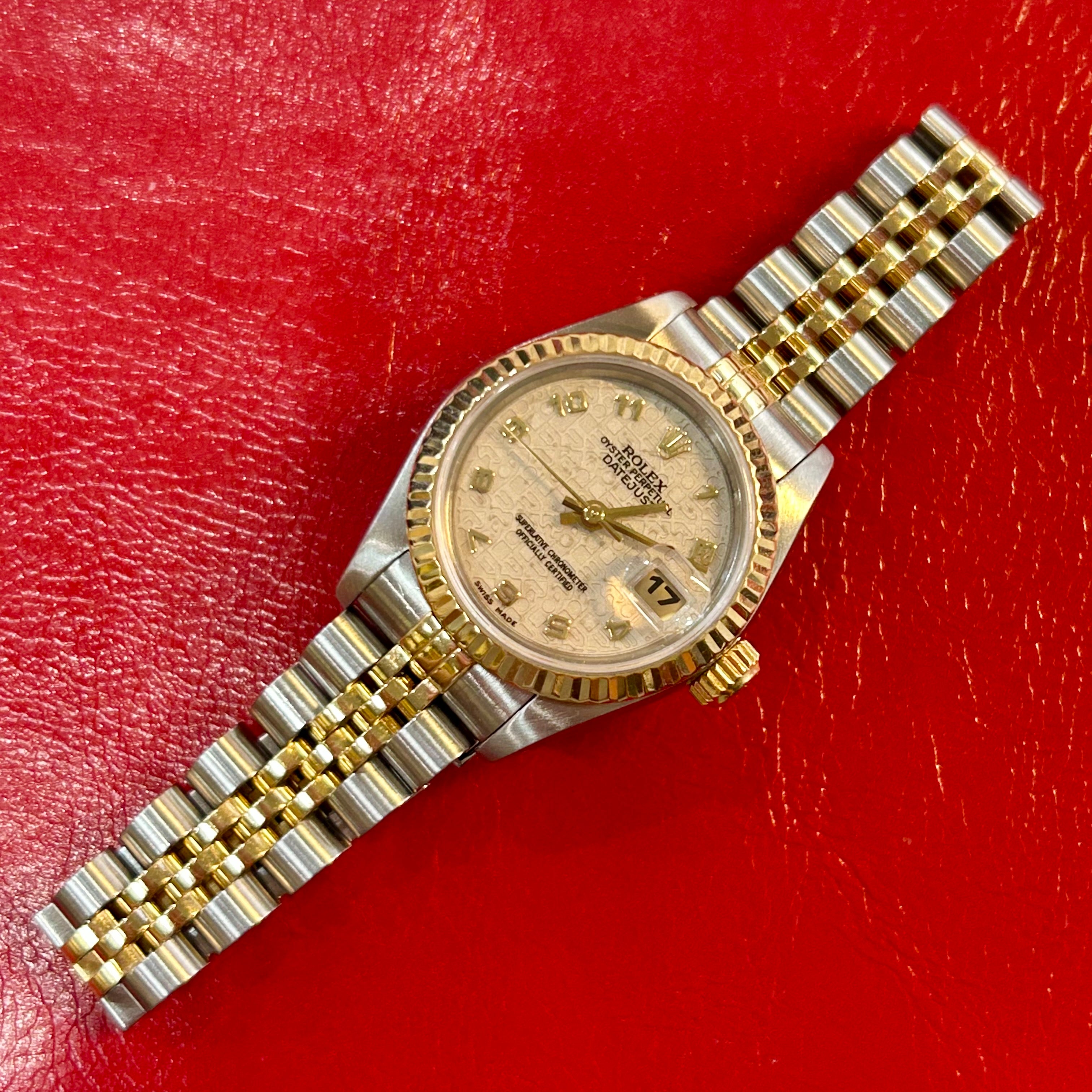Rolex Lady Datejust Ref 69173 | 26mm | Ivory Anniversary Dial | Jubilee Band Watch