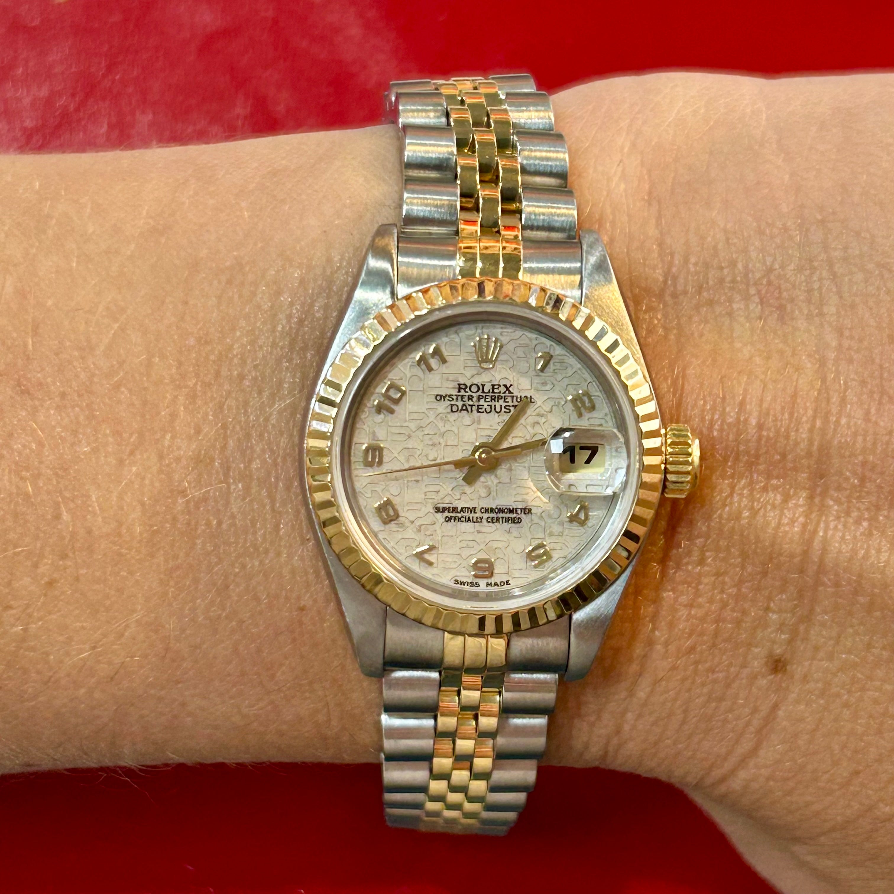 Rolex Lady Datejust Ref 69173 | 26mm | Ivory Anniversary Dial | Jubilee Band Watch