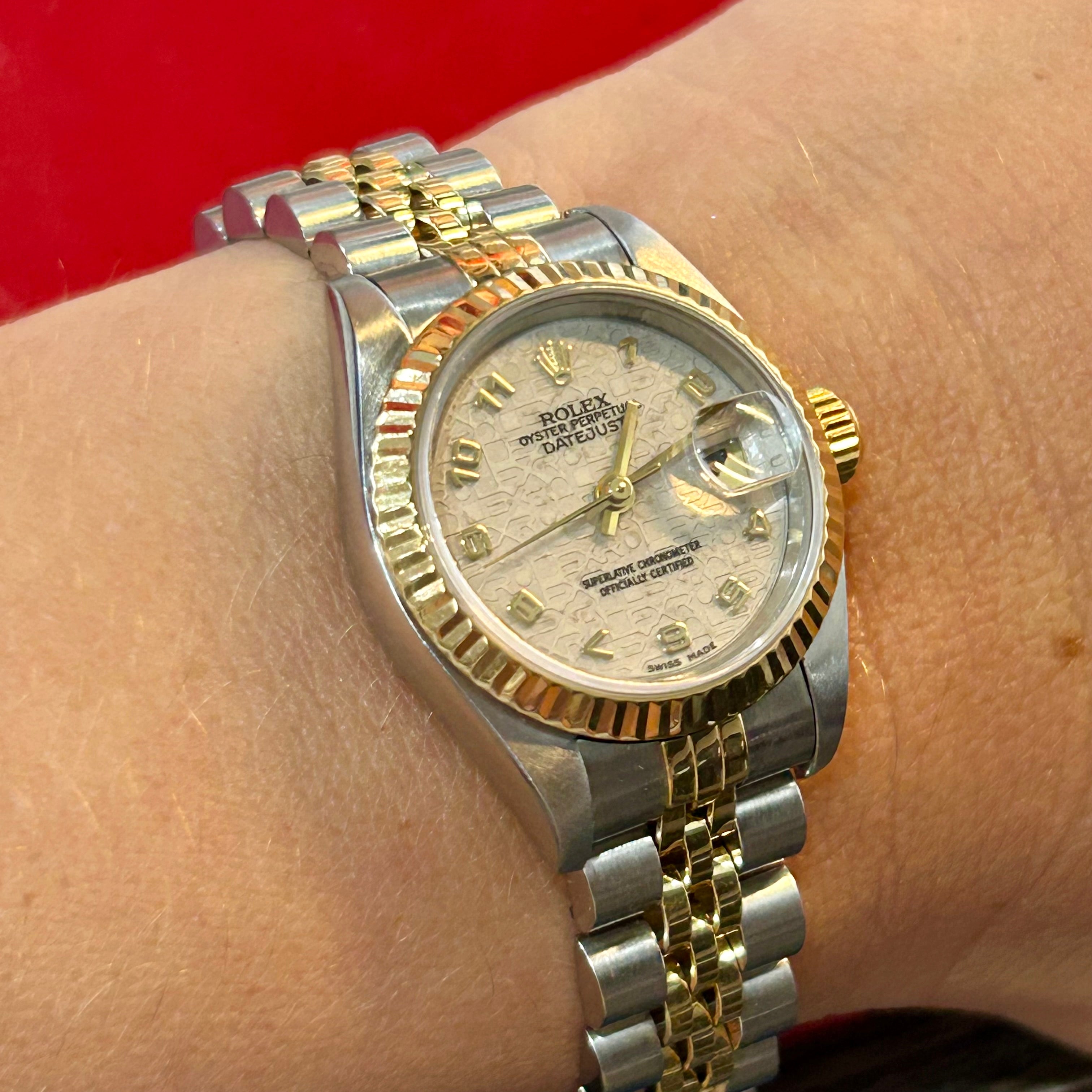 Rolex Lady Datejust Ref 69173 | 26mm | Ivory Anniversary Dial | Jubilee Band Watch